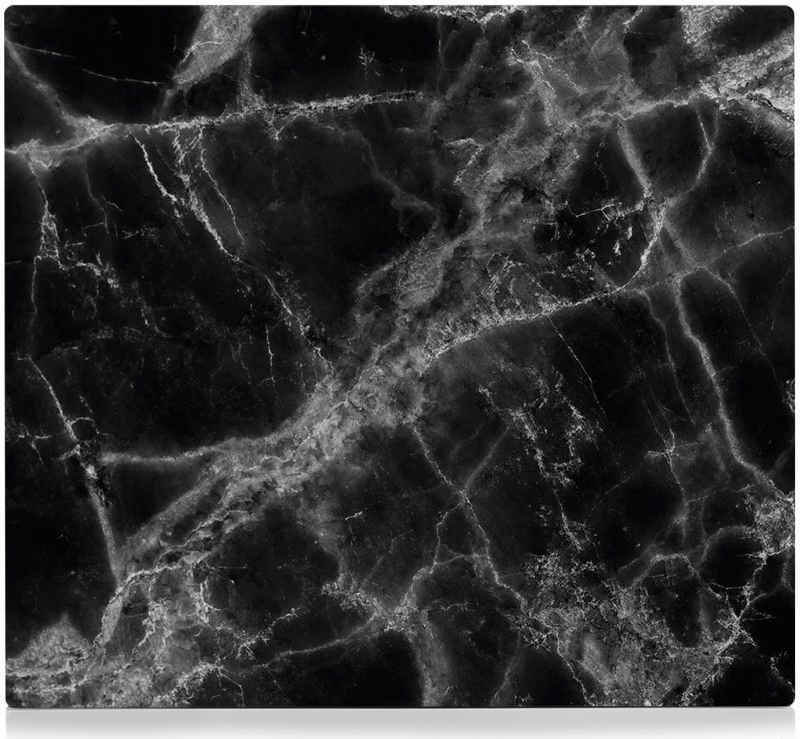 Zeller Present Herdblende-/Abdeckplatte Marmor, ESG-Glas, (1 tlg), Silikonfüßen