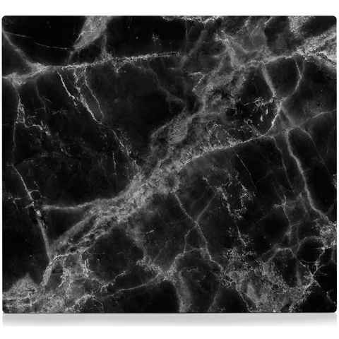 Zeller Present Herdblende-/Abdeckplatte Marmor, ESG-Glas, (1 tlg), Silikonfüßen