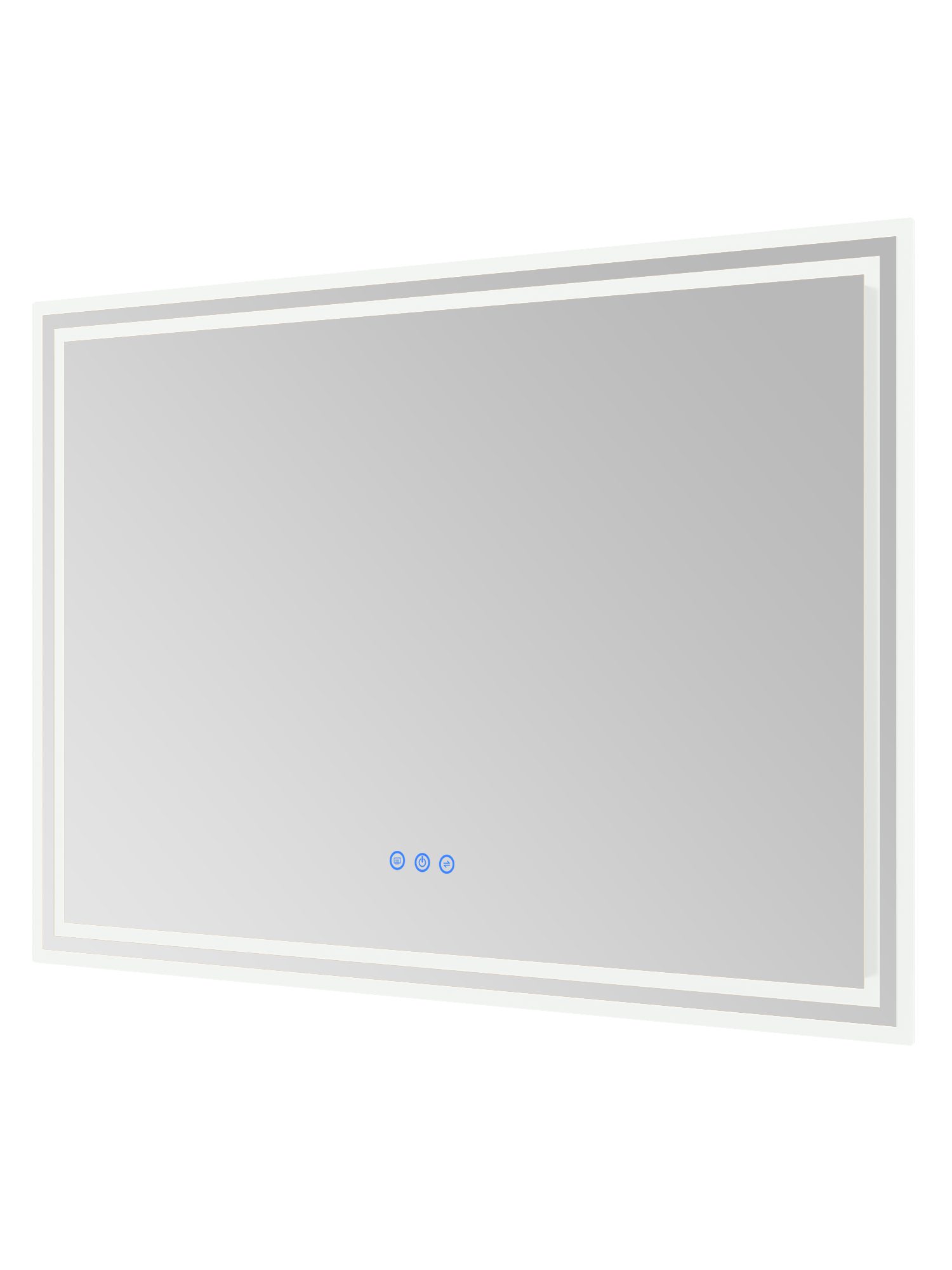 AQUABATOS Badspiegel Led Bad Spiegel Badspiegel mit Beleuchtung Badezimmerspiegel 100x70cm (Lichtspiegel Schminkspiegel Kosmetikspiegel Rasierspiegel Touch Sensor, Dimmbar, Spiegelheizung, Kaltweiß 6400K, Neutralweiß 4500K, Warmweiß 3000K), Energiesparend, Wandmontage, Memory-Funktion, Beschlagfrei