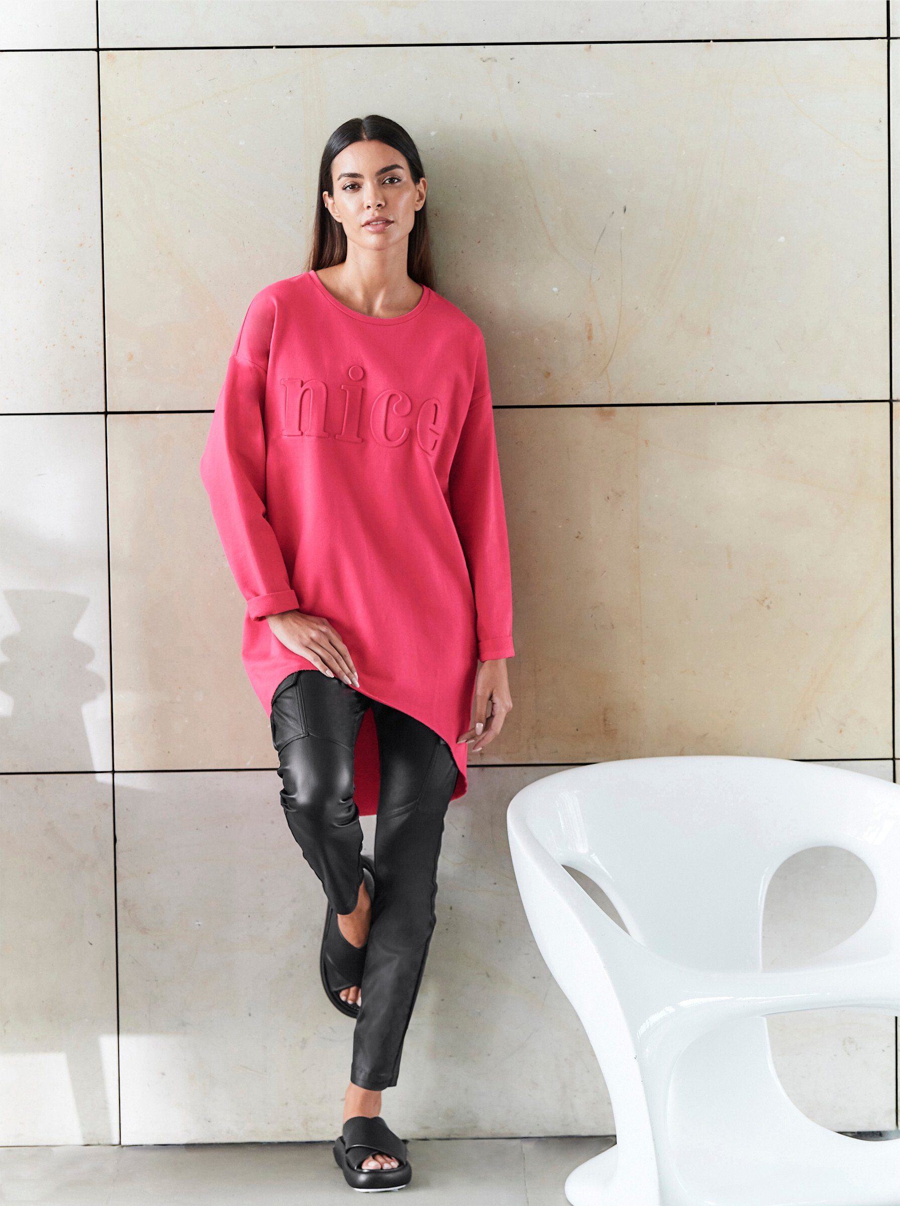 heine T-Shirt Longshirt Langarm
