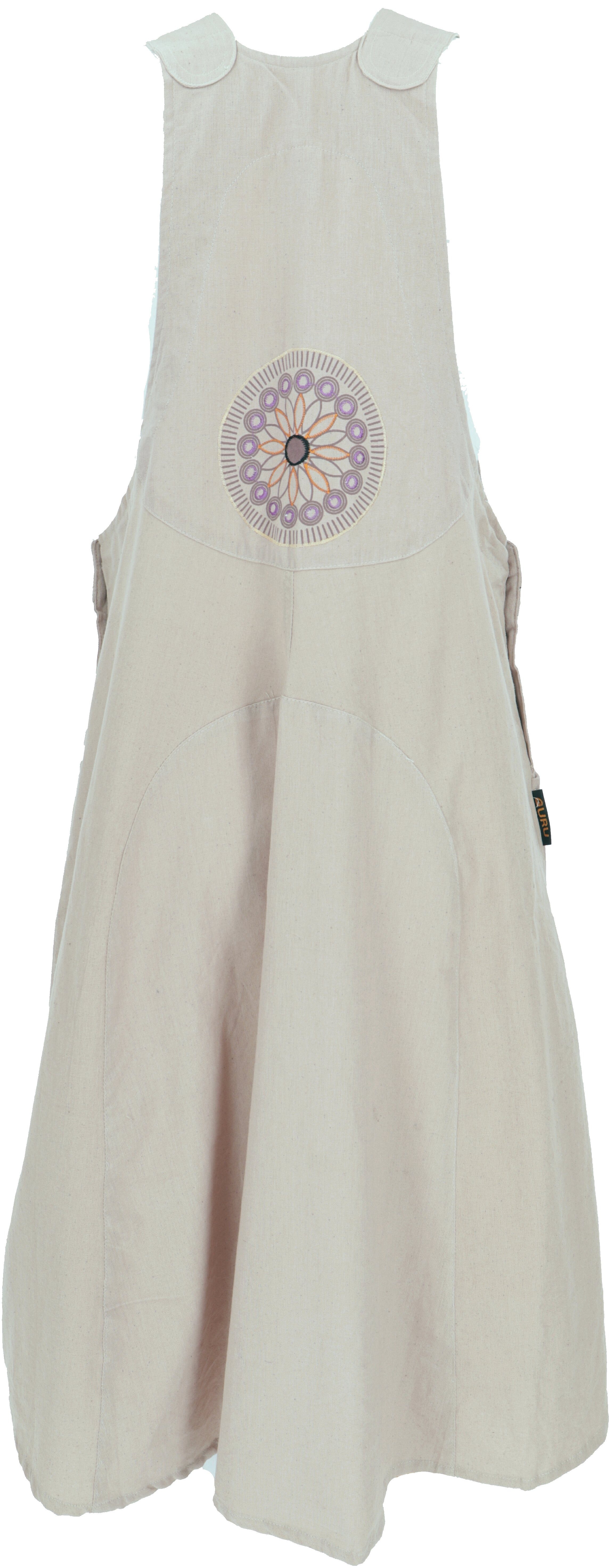 Guru-Shop Minirock Latzrock, Trägerkleid, Hippierock - leinenfarben alterna günstig online kaufen