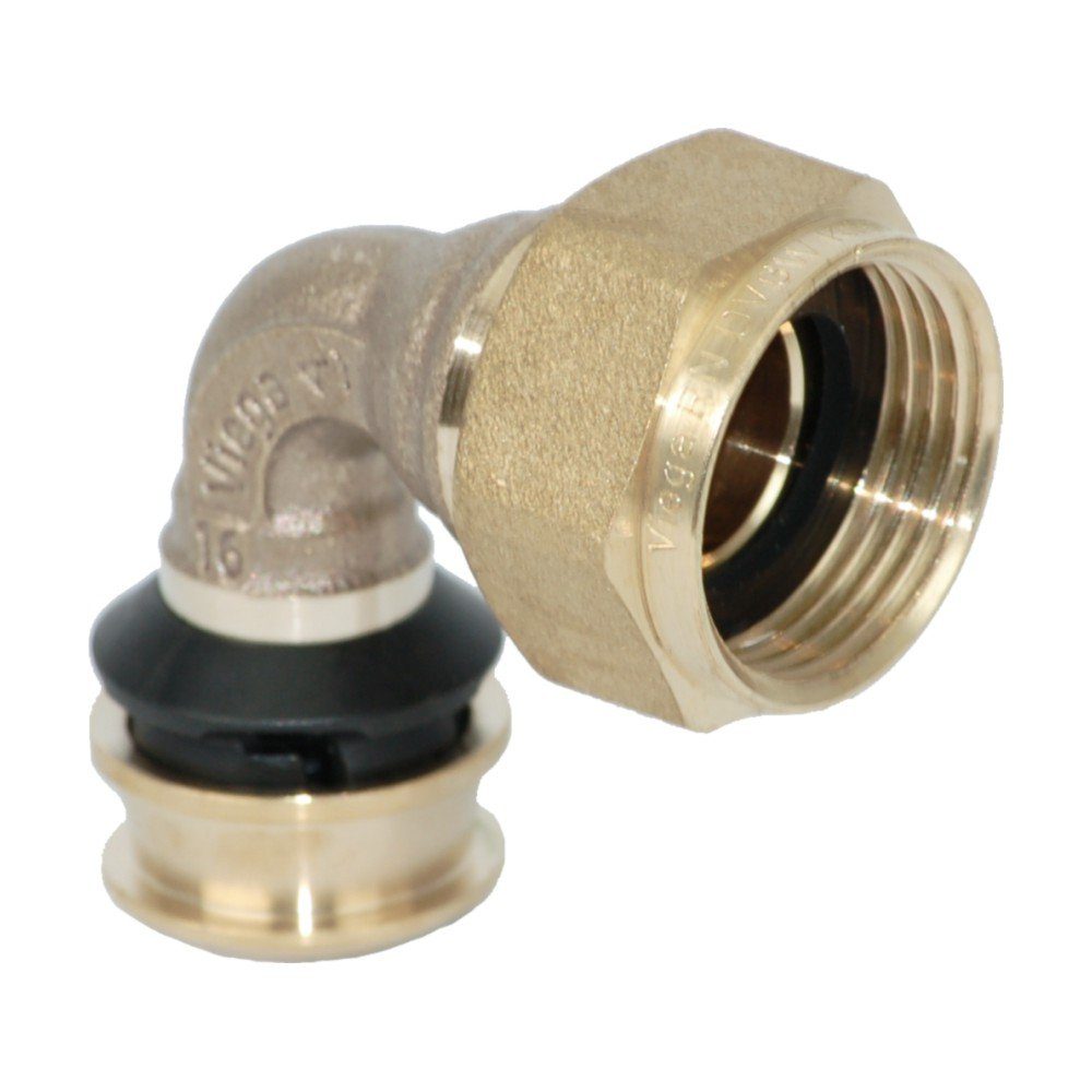 Viega Wasserrohr Viega Raxofix Winkelverschraubung, flachdichtend, 16mm x 3/4" G, Model