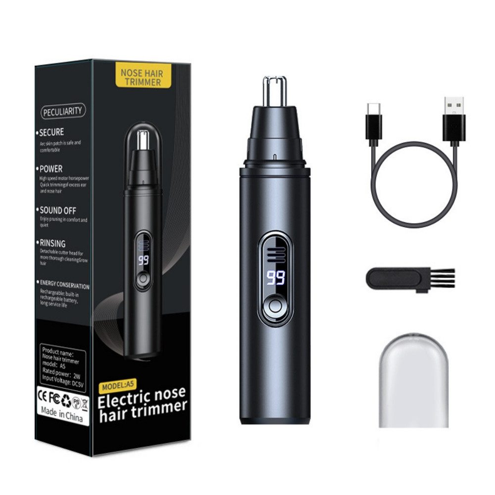 inschimmer Nasen- und Ohrhaartrimmer Nasenhaartrimmer USB Wiederaufladbar Nasen- und Ohrhaartrimmer Unisex