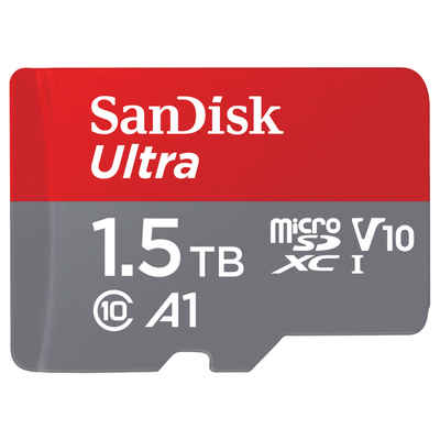 Sandisk microSDXC Ultra 1,5TB, Adapter "Mobile" Speicherkarte (1500 GB, UHS-I Class 10, 150 MB/s Lesegeschwindigkeit)