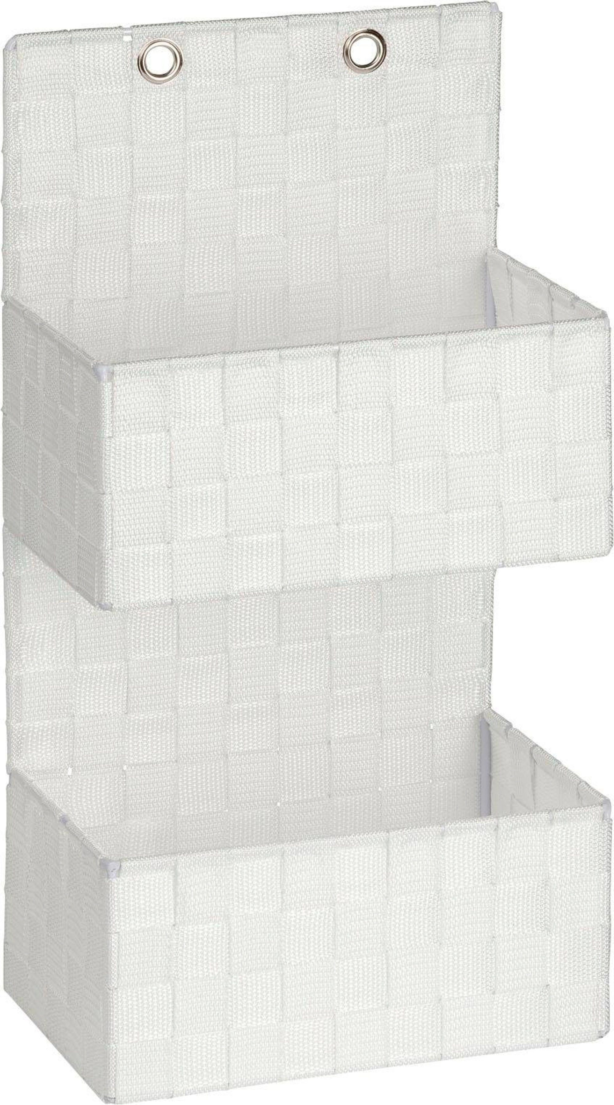WENKO Badkorb Adria - Aufbewahrungskorb 15,5x25x20cm Schwarz