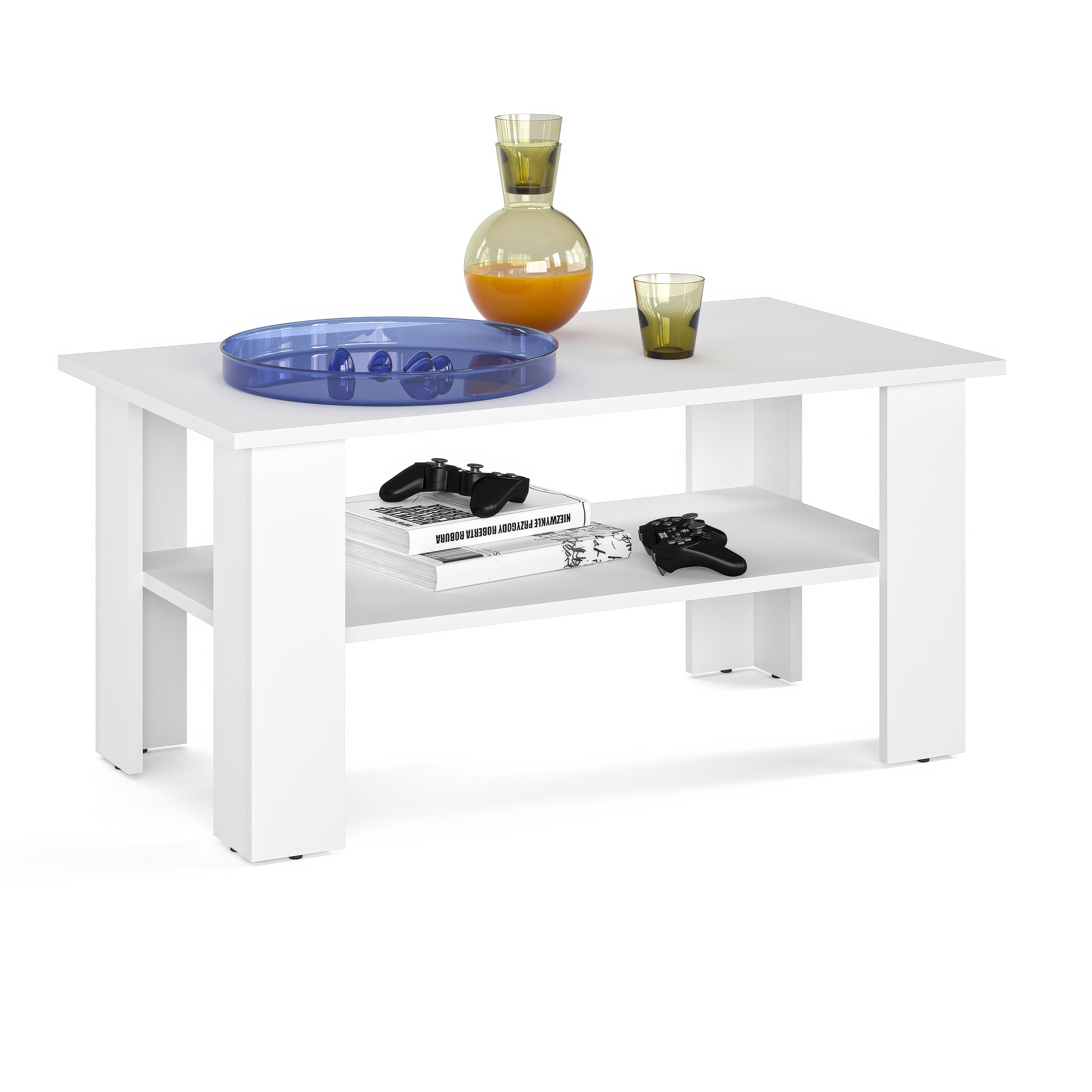 KOMTO Couchtisch Wohnzimmertisch Modern Couchtisch Holz Coffee Table Tisch günstig online kaufen