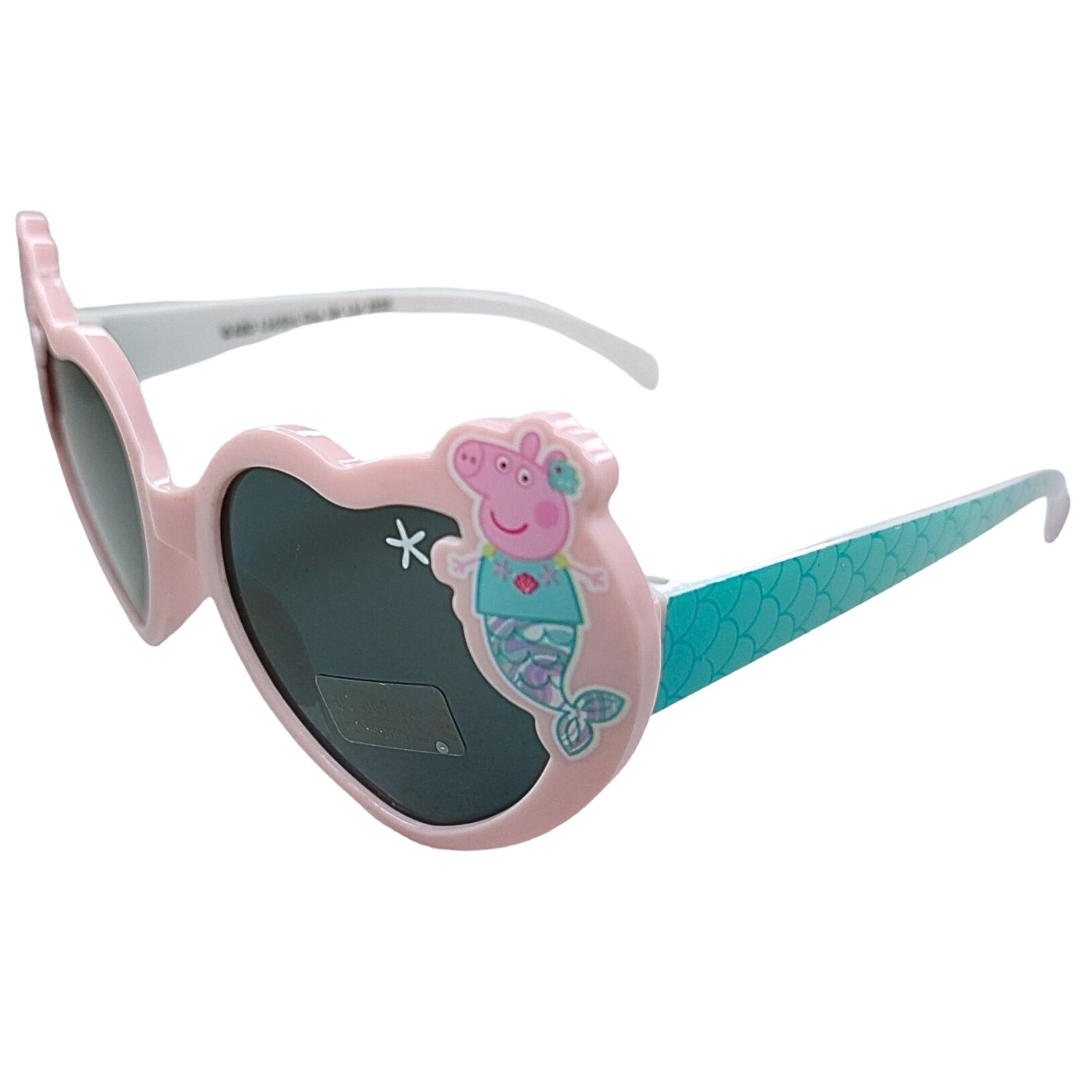 Peppa Pig Sonnenbrille Peppa Wutz Meerjungfrau in Herzform mit 100% UV Schutz