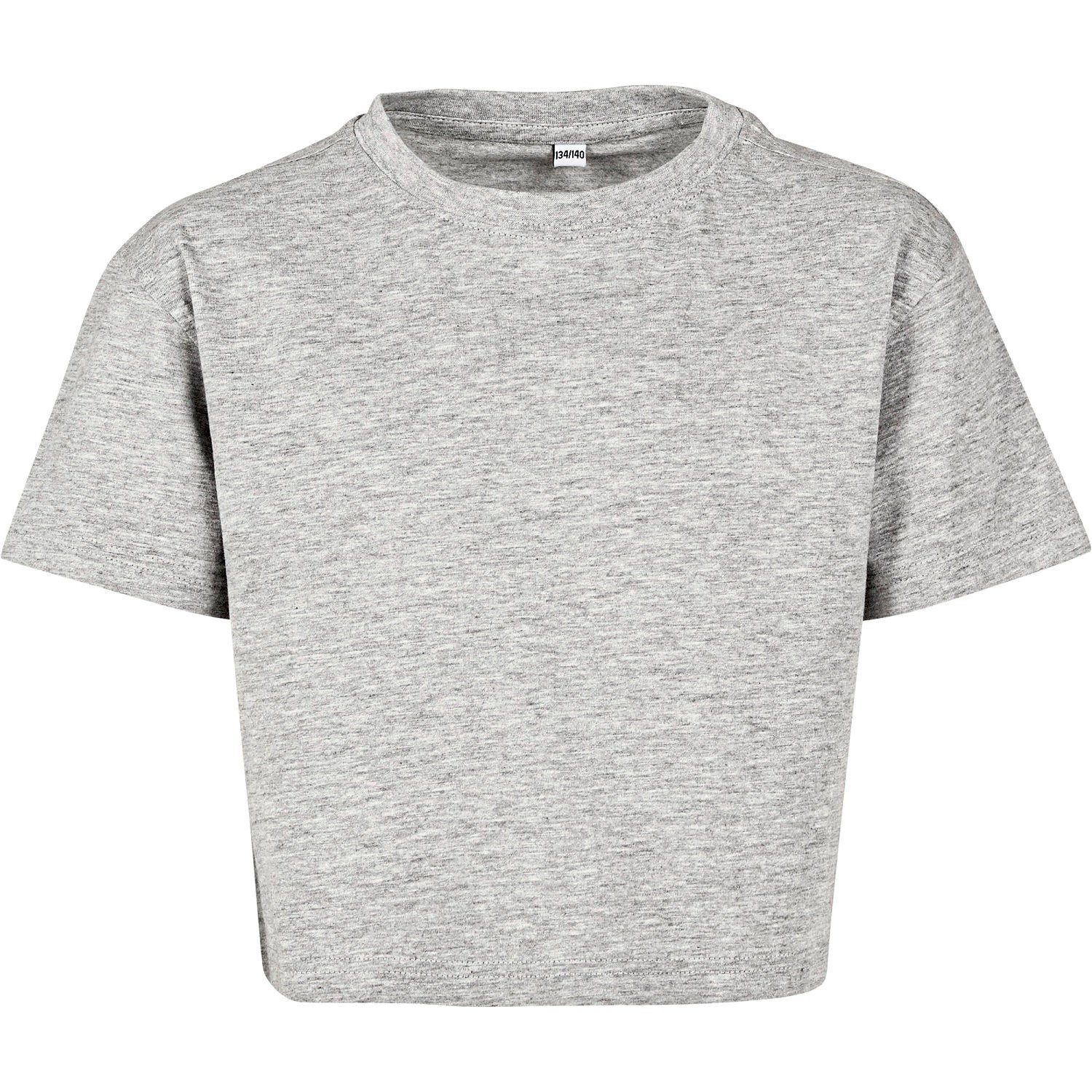 Build Your Brand T-Shirt 1er/2er Pack bauchfreies Mädchen T-Shirt / Cropped Shirt (2-tlg) Gr. 110 bis 164, verschiedene Farben