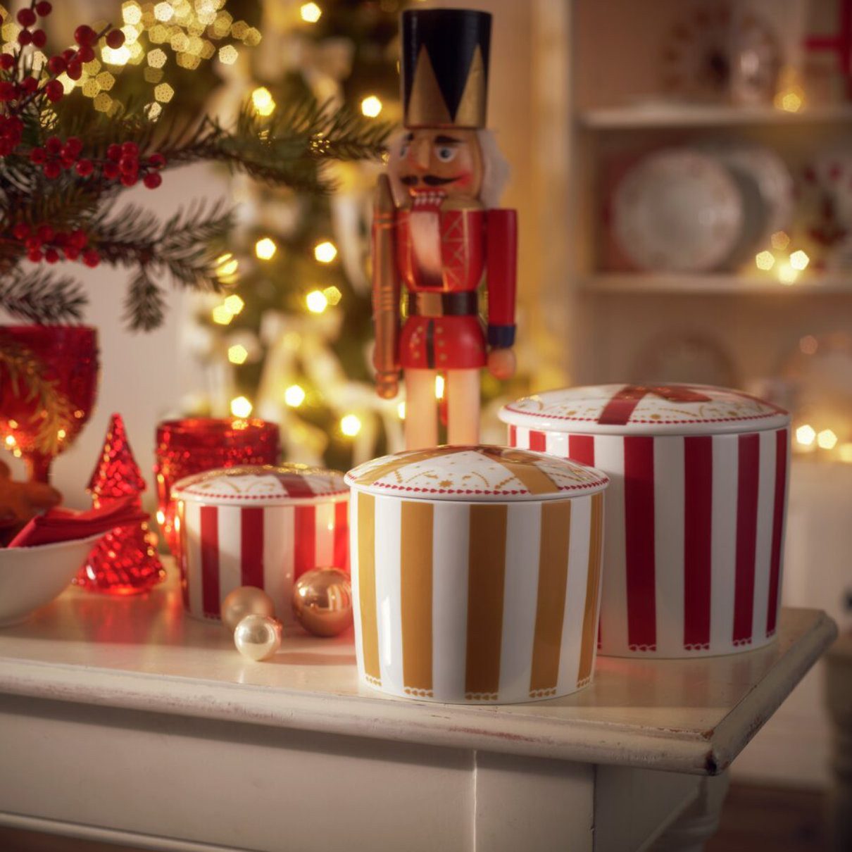 Hutschenreuther Dose Christmas Love Weihnachtsgeschirr, 3-tlg.