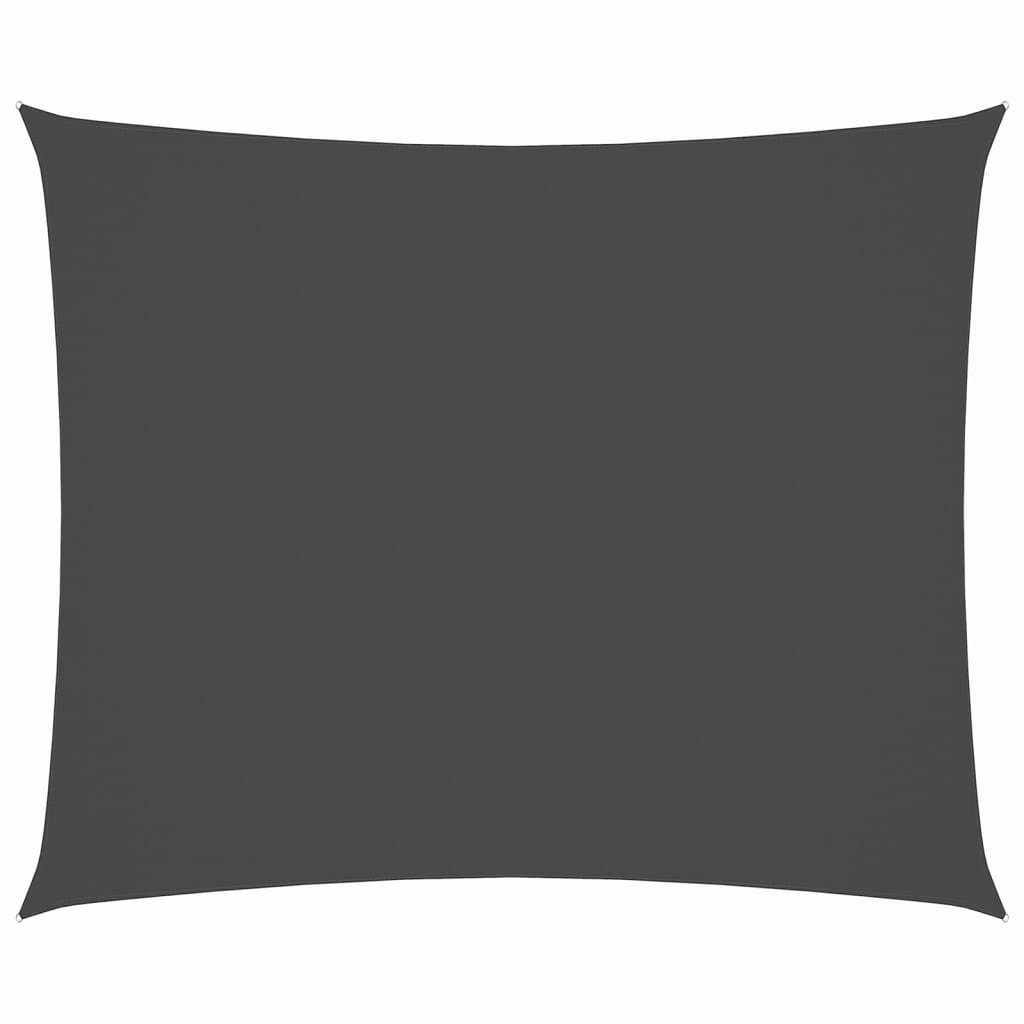 vidaXL Sonnensegel Sonnensegel Oxford-Gewebe Rechteckig 3x4 m Anthrazit, (1-tlg)