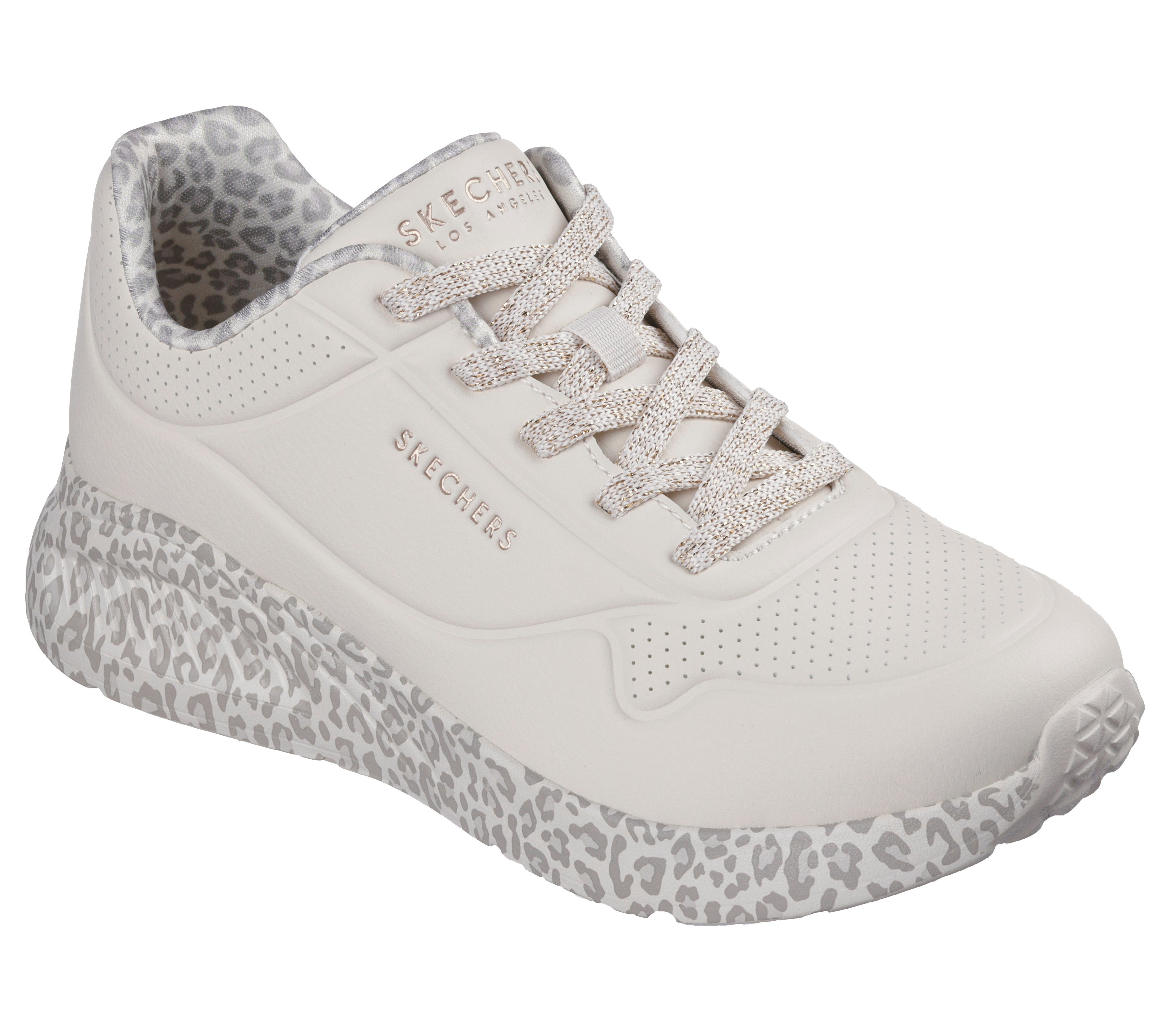 Skechers UNO LITE-SUBTLE PRINTS Sneaker Halbschuh, Schnürschuh, Freizeitschuh mit gemusterter Sohle