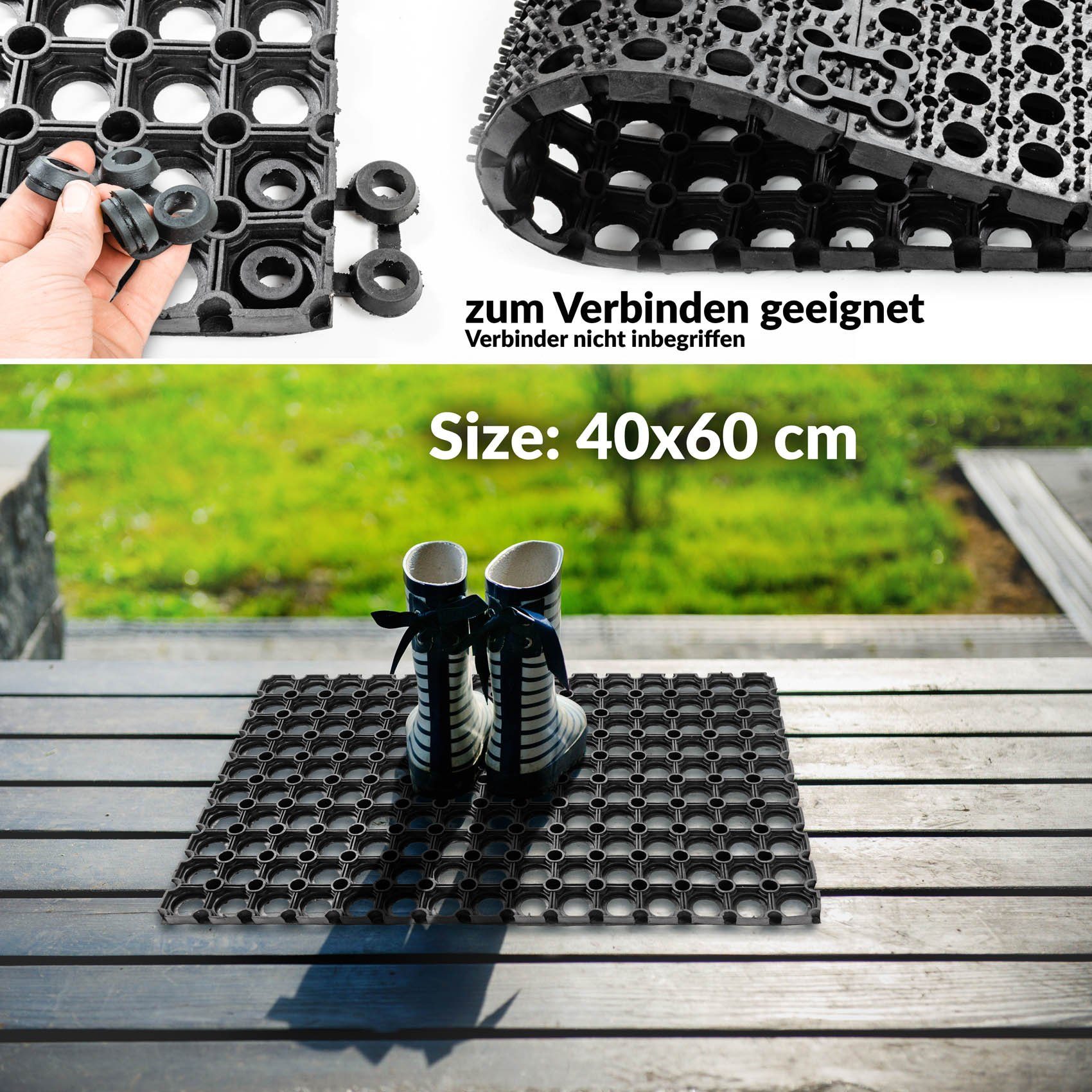 ANRO Fußmatte, eckig, Höhe: 23 mm, günstig online kaufen