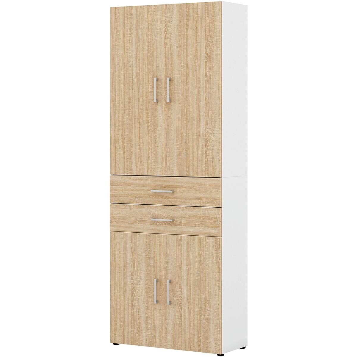röhr Aktenschrank Direct Office 2 Schrank mit 4 Türen und 2 Schubladen, 80x212,5 cm