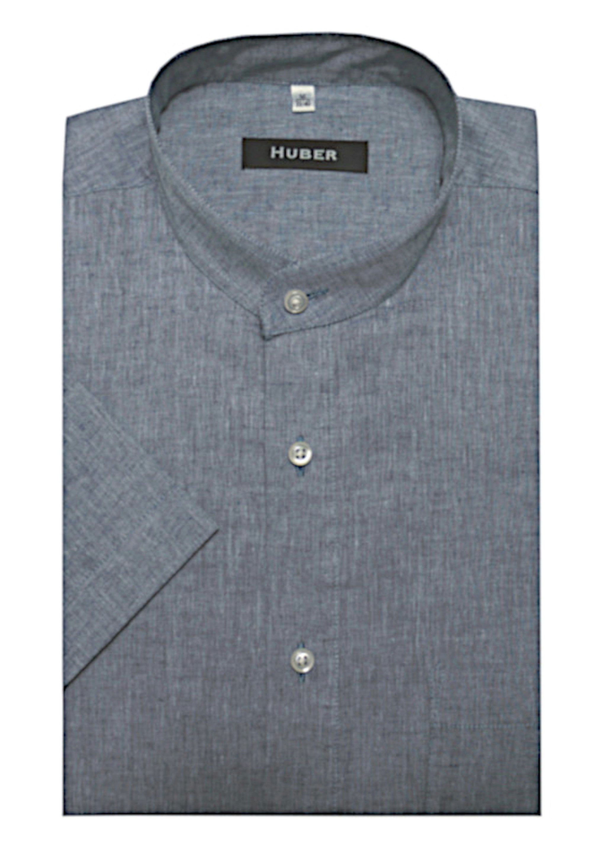 Huber Hemden Kurzarmhemd HU-0130 Stehkragen Kurzarm günstig online kaufen
