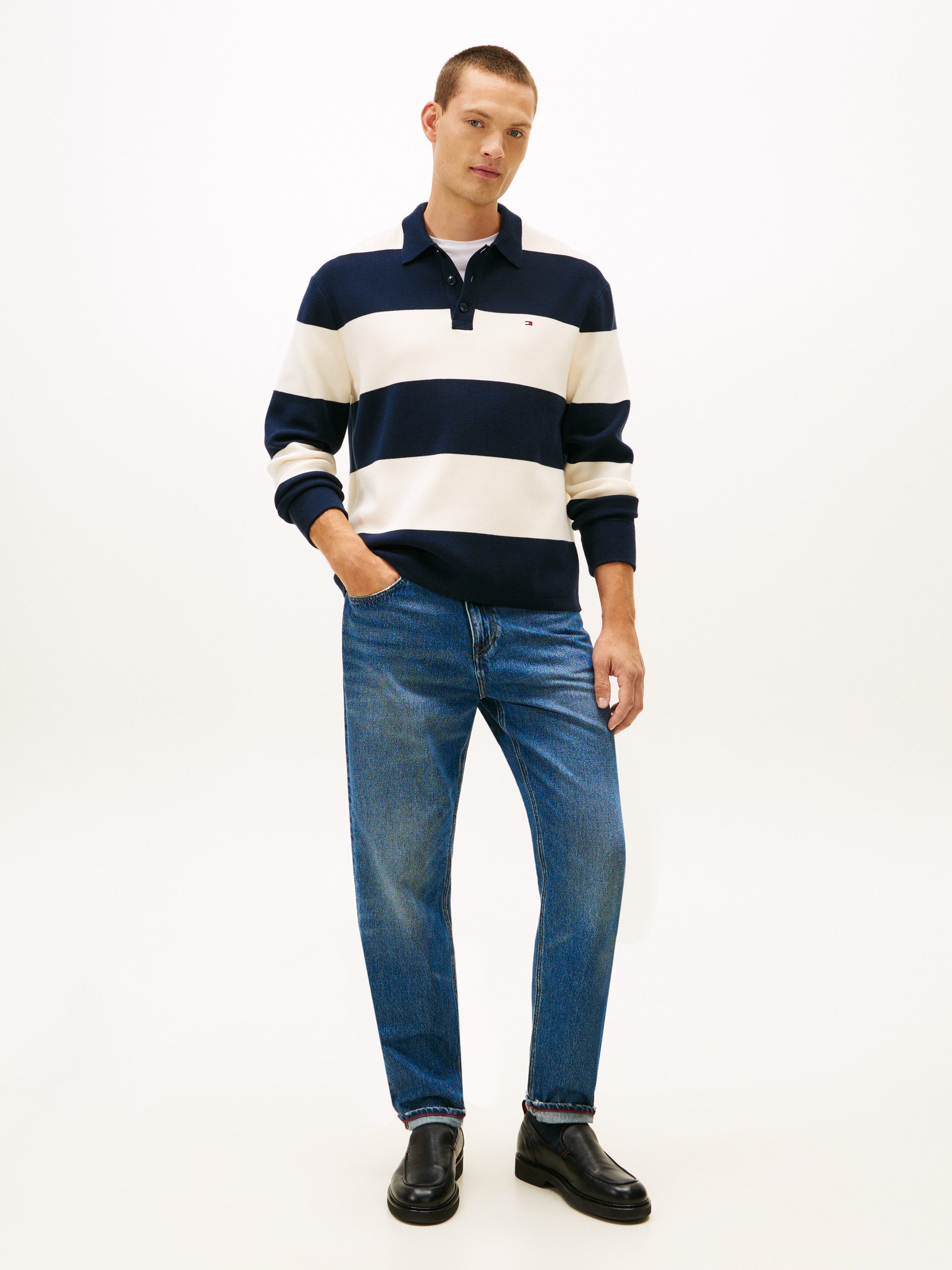 Tommy Hilfiger Tapered-fit-Jeans HARLEM mit Fade-Effekten