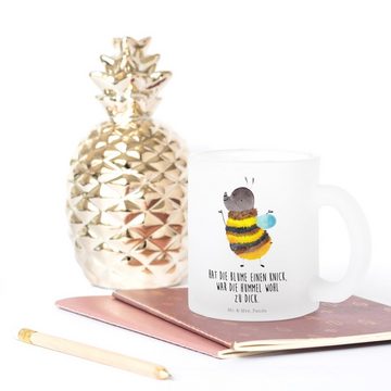 Mr. & Mrs. Panda Teeglas Hummel flauschig - Transparent - Geschenk, Natur, Tiermotive, Tasse m, Premium Glas, Liebevolles Design