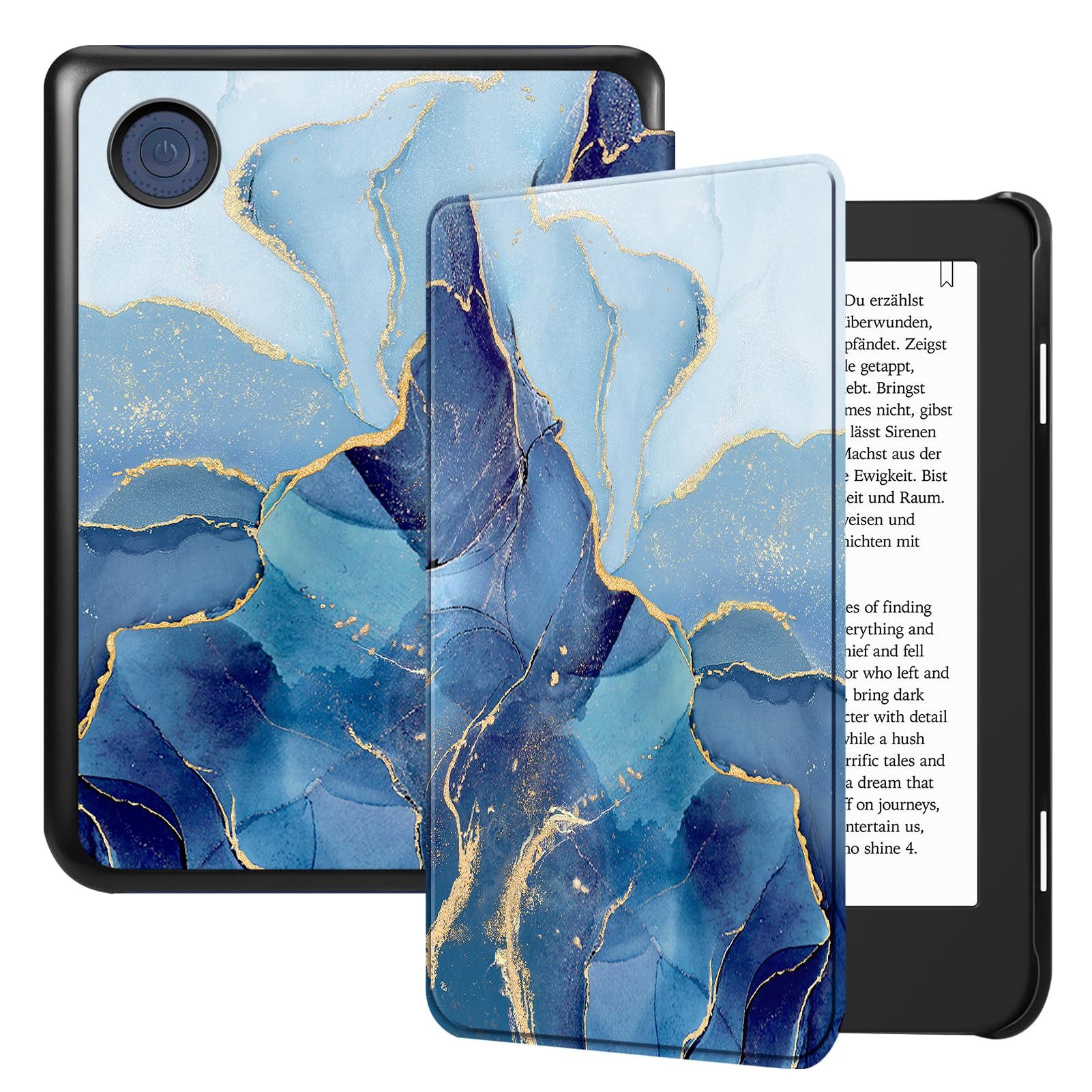 Fintie E-Reader-Hülle für Tolino Shine Color/Shine 5(2024)&Kobo Clara Colour/Clara BW(2024), Ultradünn Hülle mit Auto Schlaf/Wach und Magnetverschluss