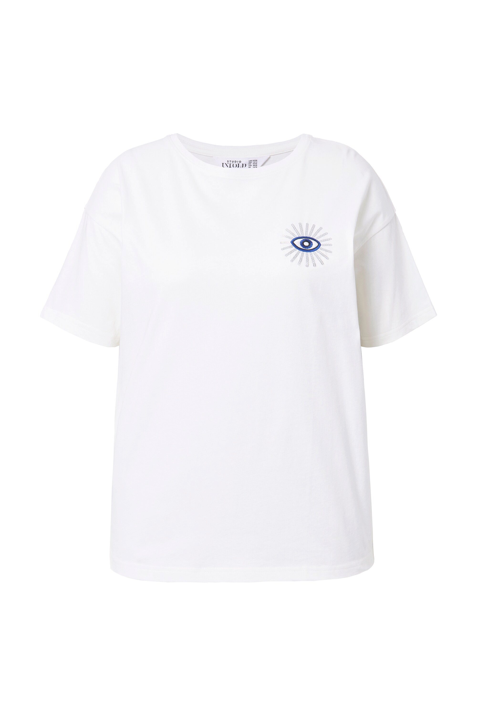 Studio Untold T-Shirt T-Shirt oversized Glitter-Eye Halbarm günstig online kaufen