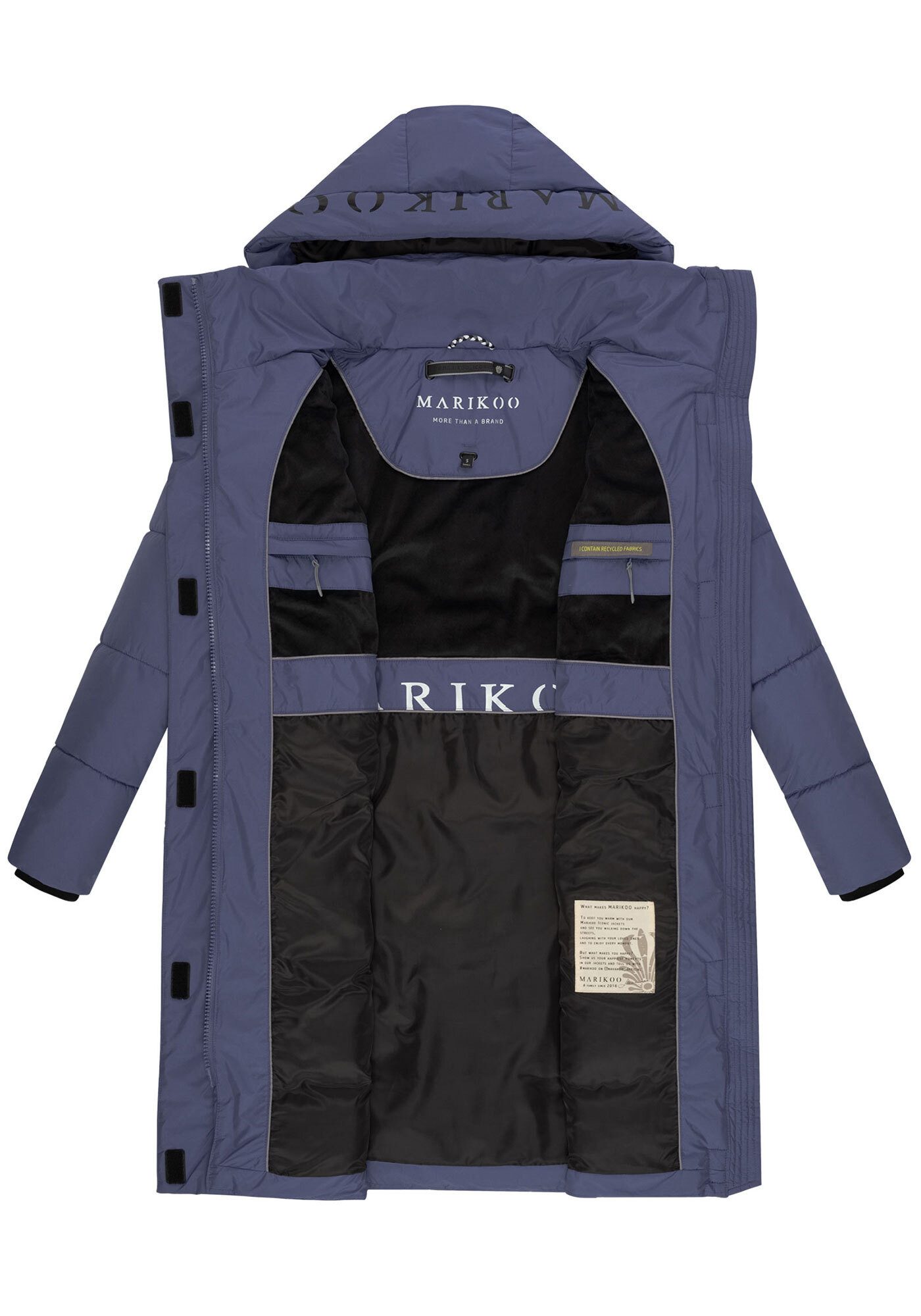 Marikoo Winterjacke LARYAA XVI mit abnehmbarer Kapuze