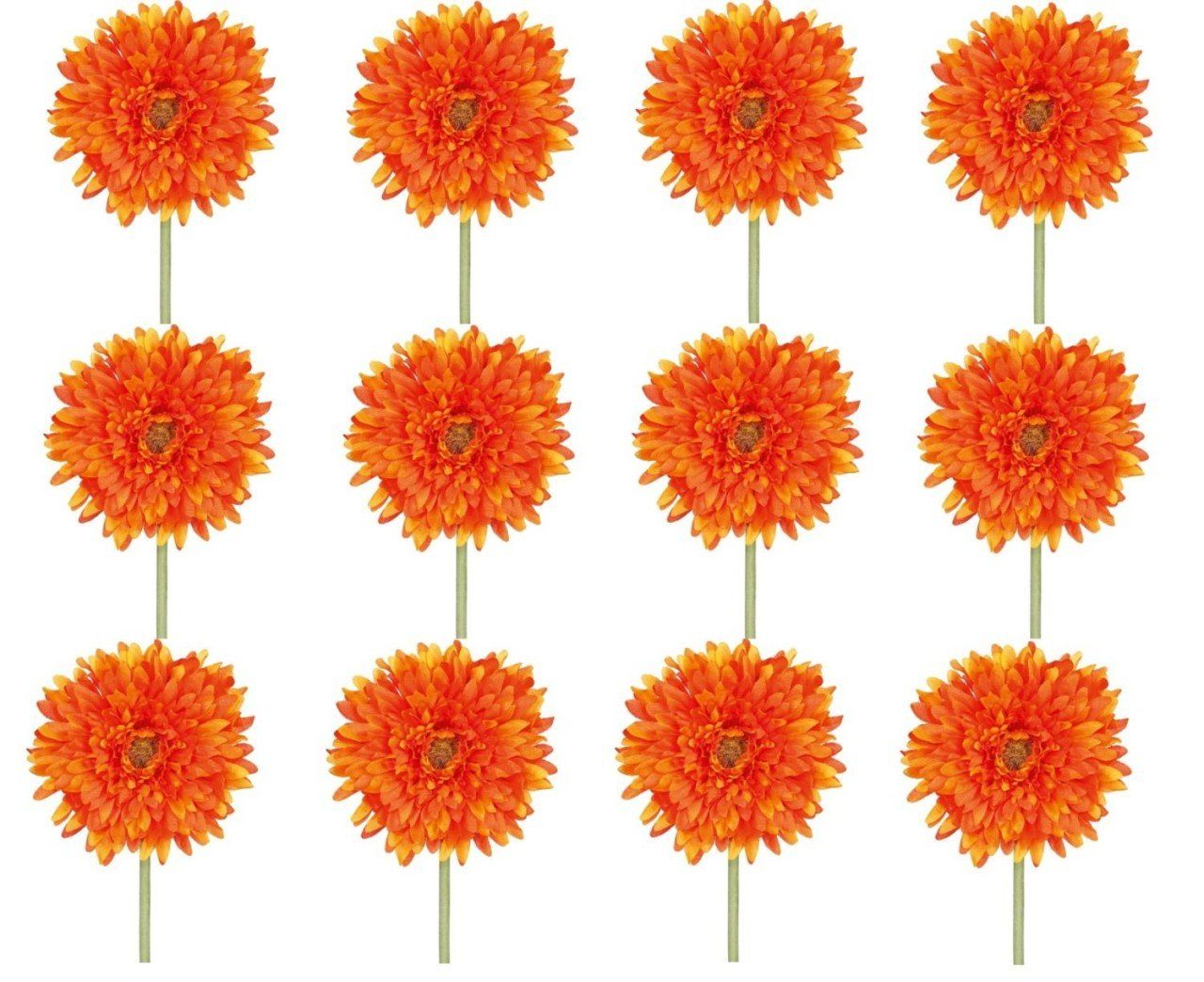 Kunstpflanze, Gasper, Höhe 60 cm, Orange H:60cm D:10cm Kunststoff