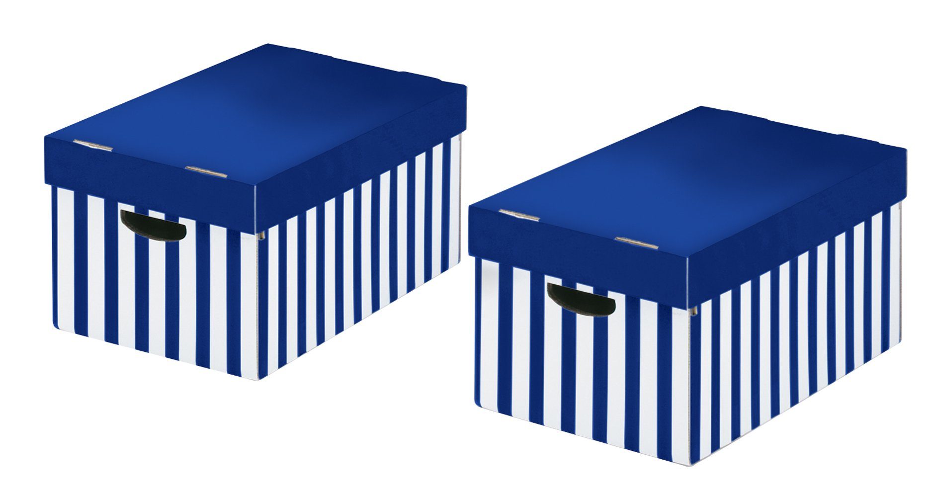 NIPS Aufbewahrungsbox STORE-BOX mit Deckel (2 St), B/H/T: 31 x 24,5 x 52 cm, Wellkarton, Karton, Pappe
