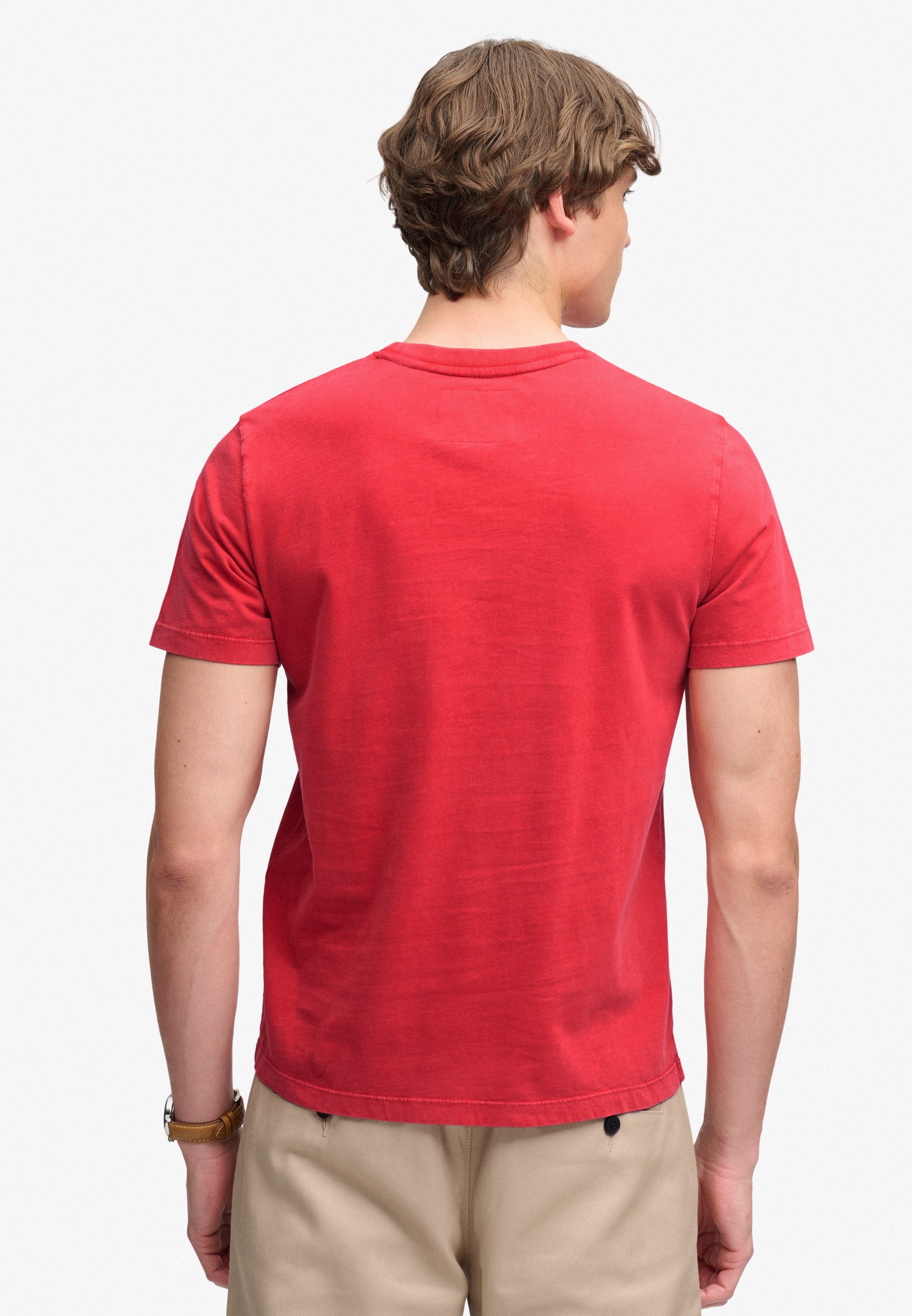 Superdry Rundhalsshirt VINTAGE SCRIPT TEE Baumwolle, relaxed fit