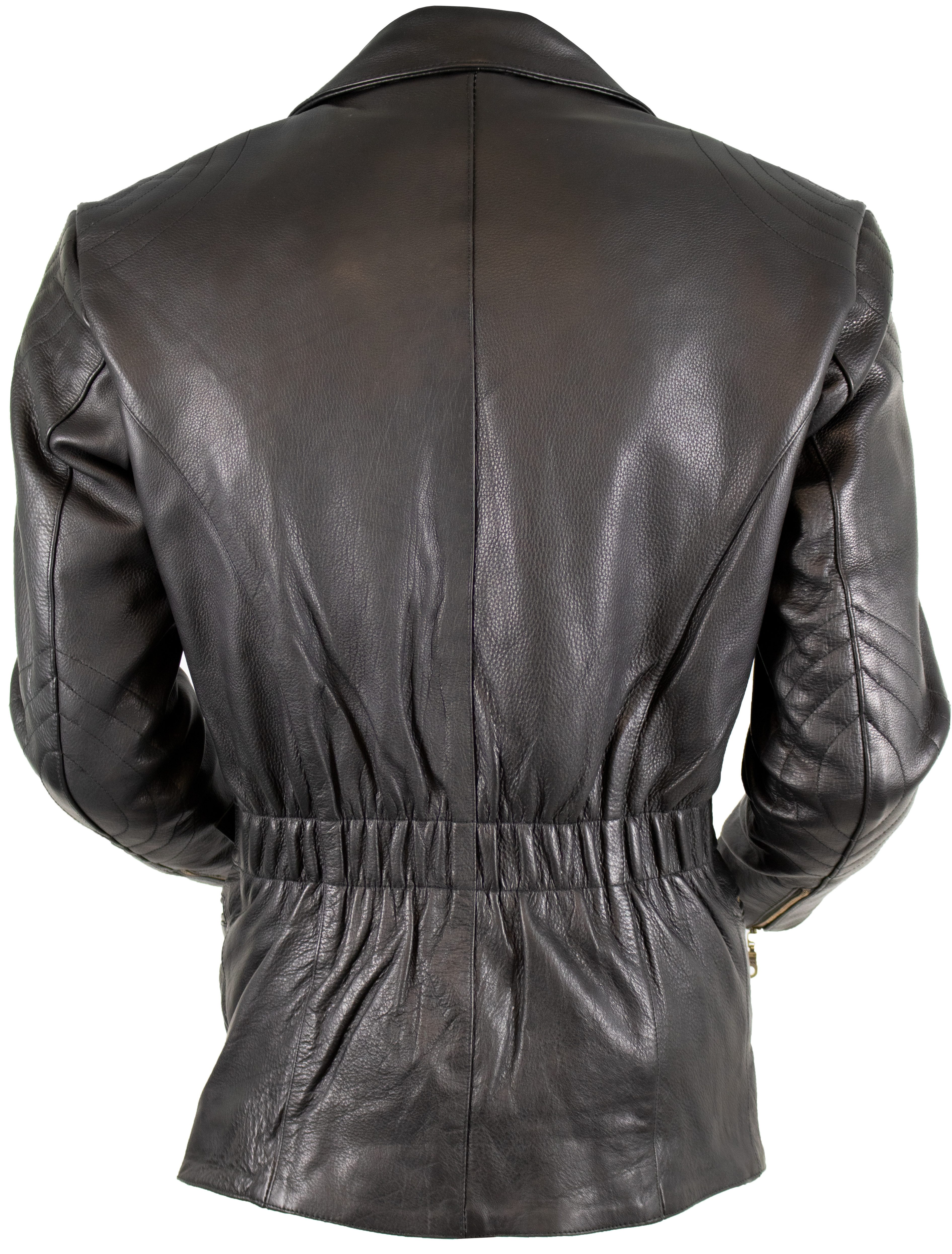 MDM Motorradjacke Längere Herren Motorrad Leder Jacke Klassischen Chopper L günstig online kaufen