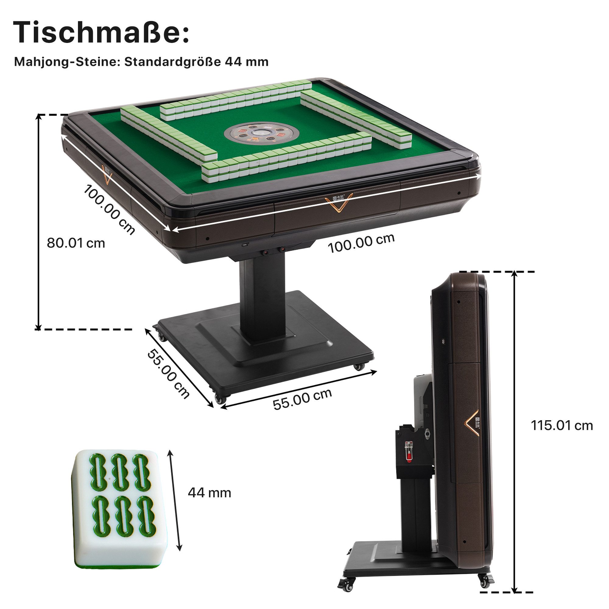 MEROUS Spieltisch Elektrisch klappbarer Automatischer Mahjong-Tisch günstig online kaufen