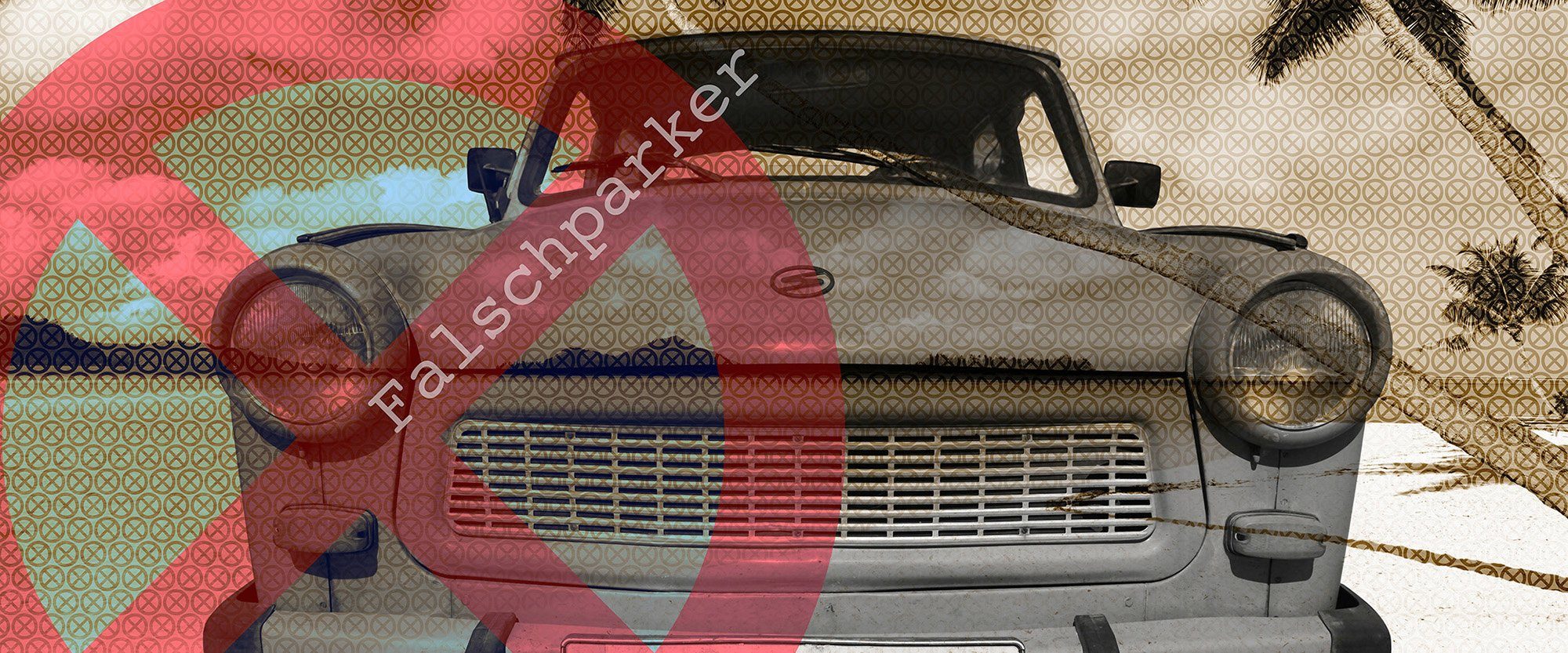 Architects Paper Fototapete Falschparker, (Set, 6 St), Vlies, Wand, Schräge