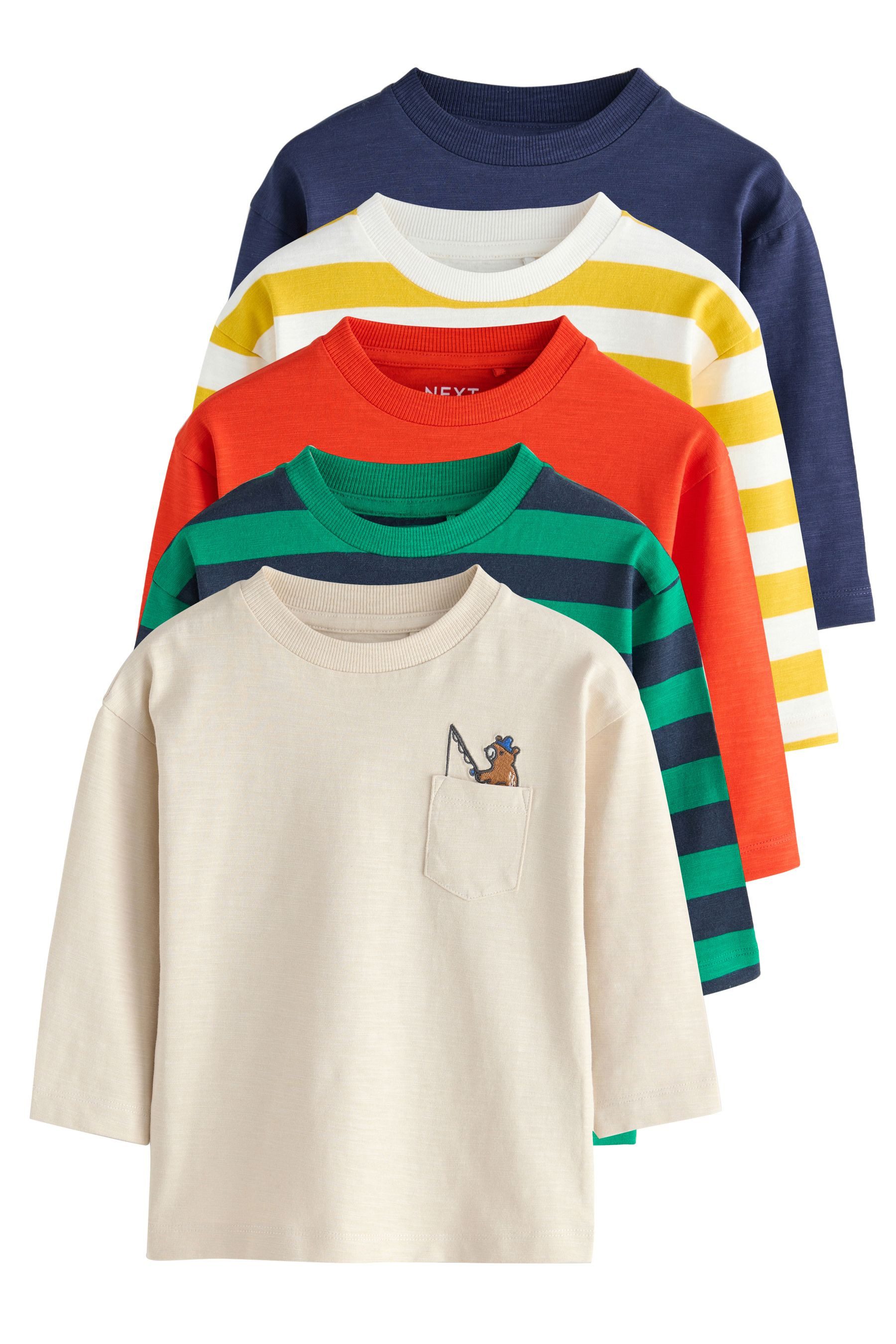 Next Langarmshirt Langarm-Shirts, 5er-Pack (5-tlg) günstig online kaufen