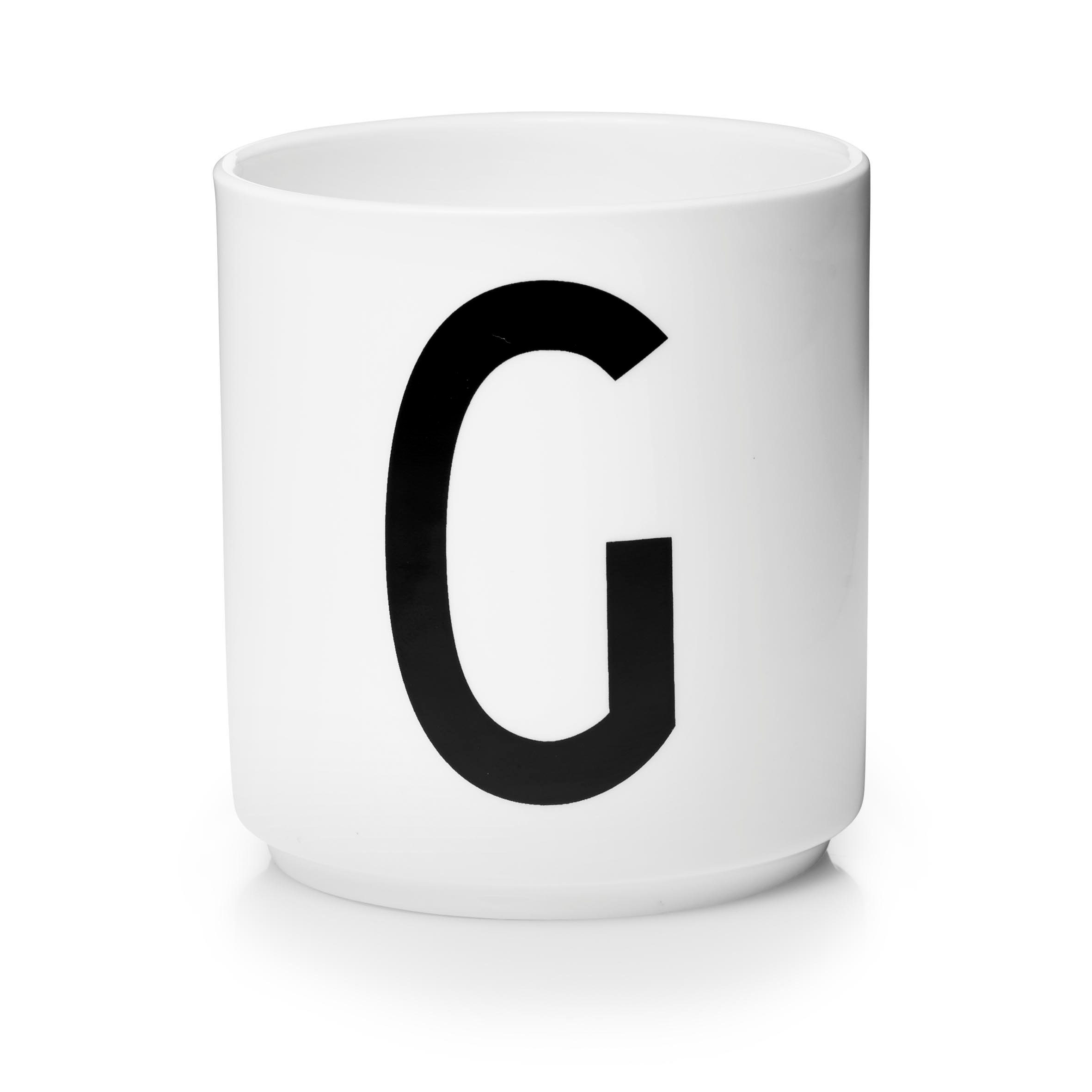 Design Letters Кружки Porzellanbecher Weiß G, Porzellan