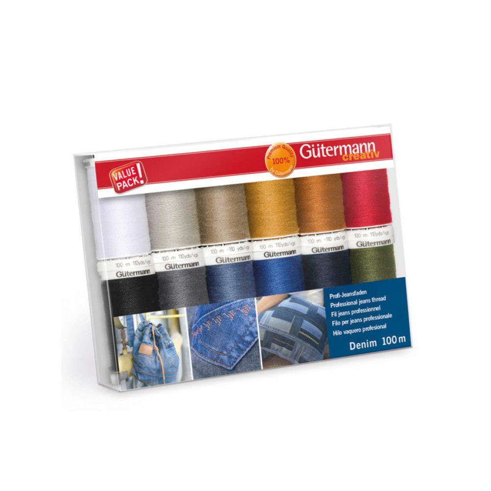 Gütermann Gütermann Nähfaden-Set Denim 12x100m Nähgarn