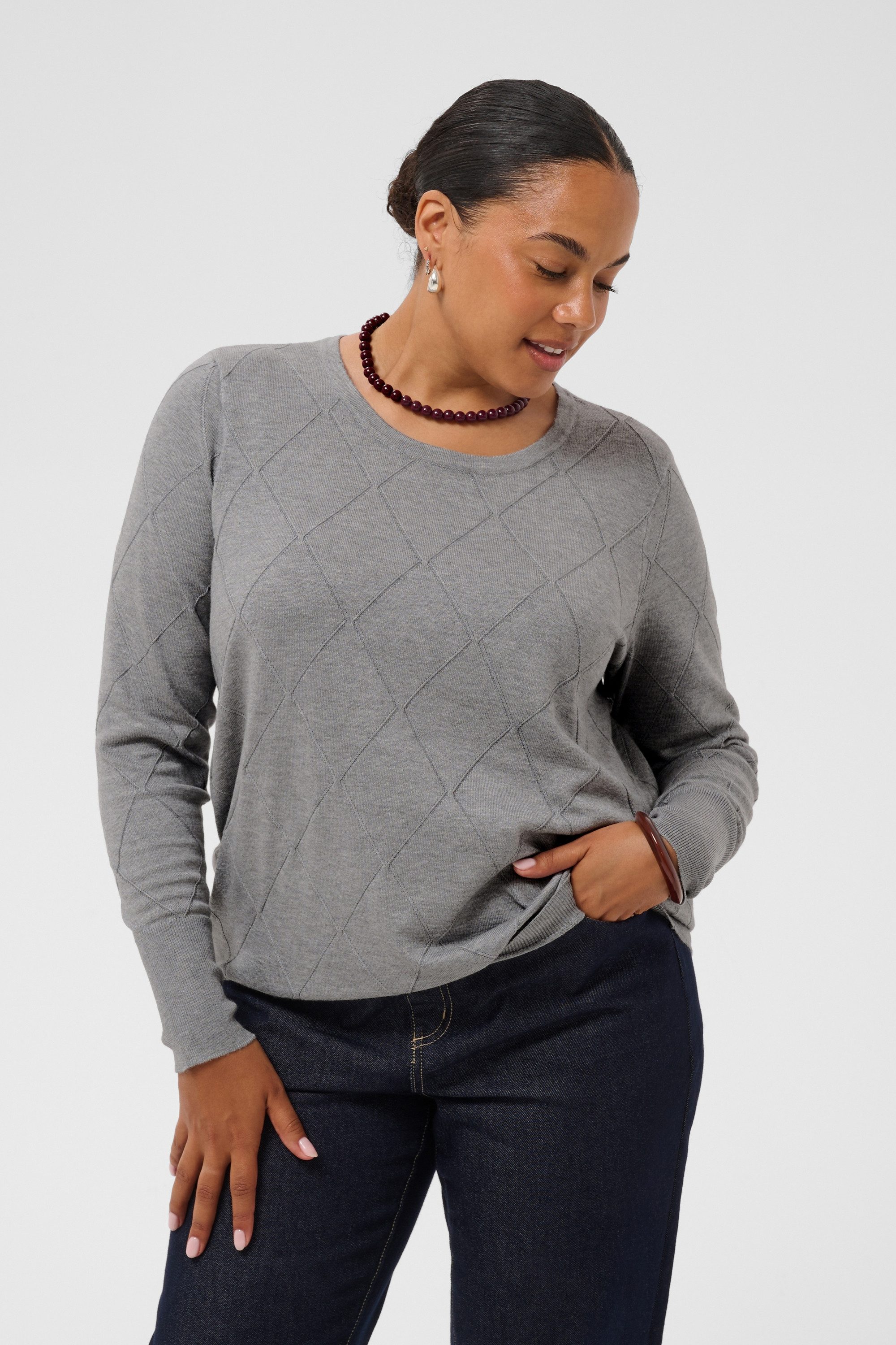 KAFFE Curve Strickpullover Strickpullover KClizzy Große Größen