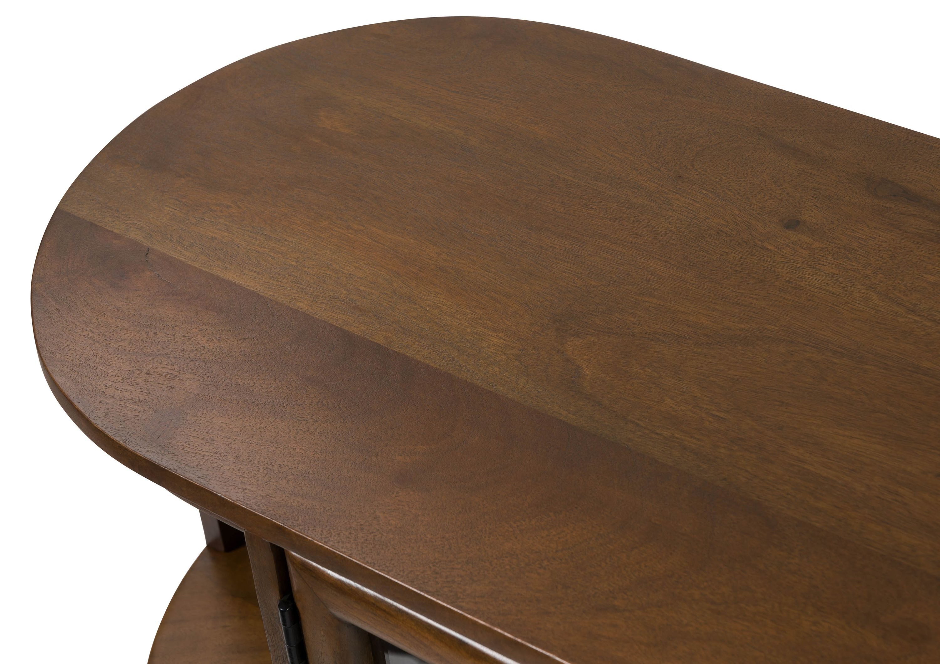 Massivmoebel24 Lowboard MADRID (Massivholz), Akazie 220x40x50 natur lackiert MADRID #85