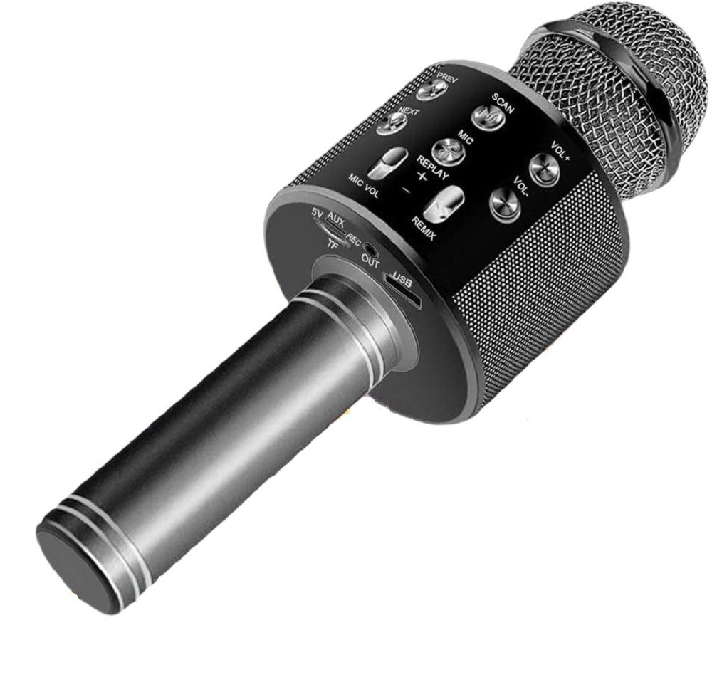 COFI 1453 Mikrofon Bluetooth Karaoke USB Wireless mit Lautsprecher Akku für Handy