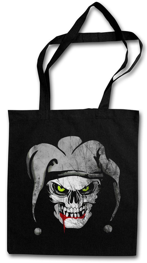Beuteltasche Joker Skull I Stofftasche Schädel Dead Totenschädel Totenkopf Art