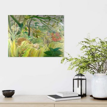 Posterlounge Poster Henri Rousseau, Tiger in einem tropischen Sturm, Wohnzimmer Malerei