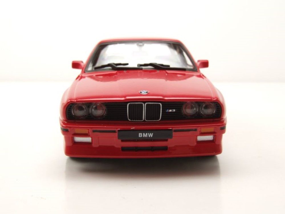 Bburago Modellauto BMW M3 E30 1988 rot, Maßstab 1:24