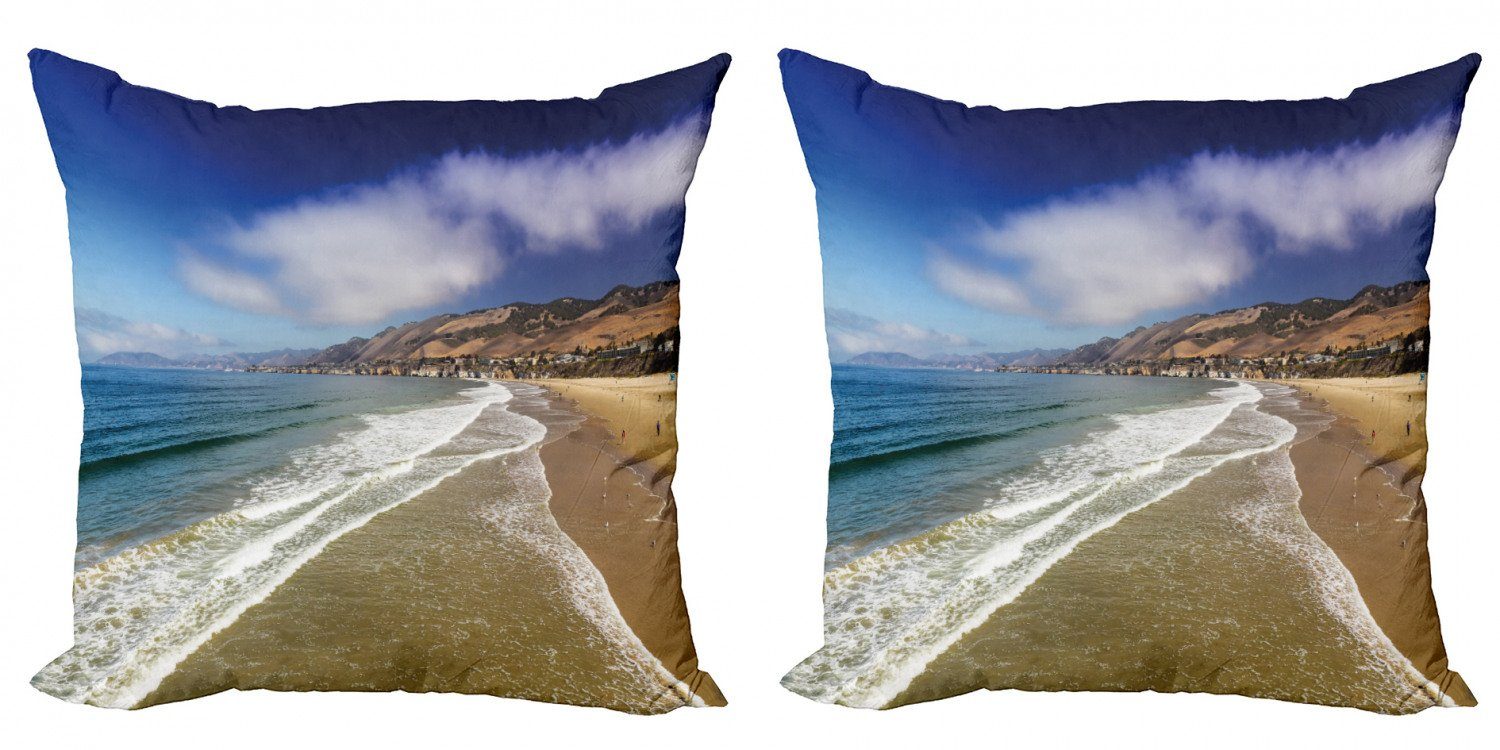 Kissenbezüge Modern Accent Doppelseitiger Digitaldruck, Abakuhaus (2 Stück), Big Sur Pazifik Küste Strand | Kissenbezüge