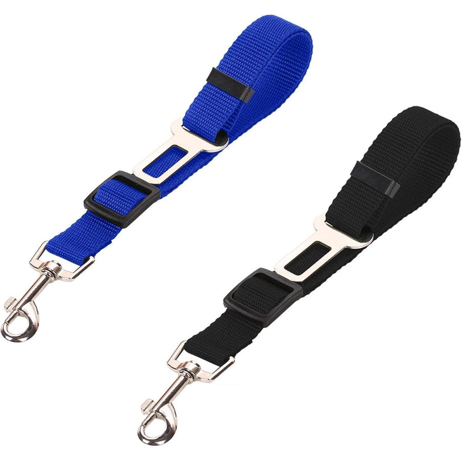 LuxusKollektion Autohundegeschirr Anschnallgurt Hund 2er verstellbar 33-60cm Nylon Sicherheitsgurt Auto