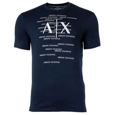 ARMANI EXCHANGE T-Shirt »Herren T-Shirt - Allover Muster, Rundhals, Cotton«