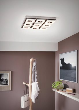 EGLO LED Deckenleuchte Fradelo, Leuchtmittel inklusive, Deckenlampe, modern, Wohnzimmerlampe, Schlafzimmerlampe, L x B 44 cm