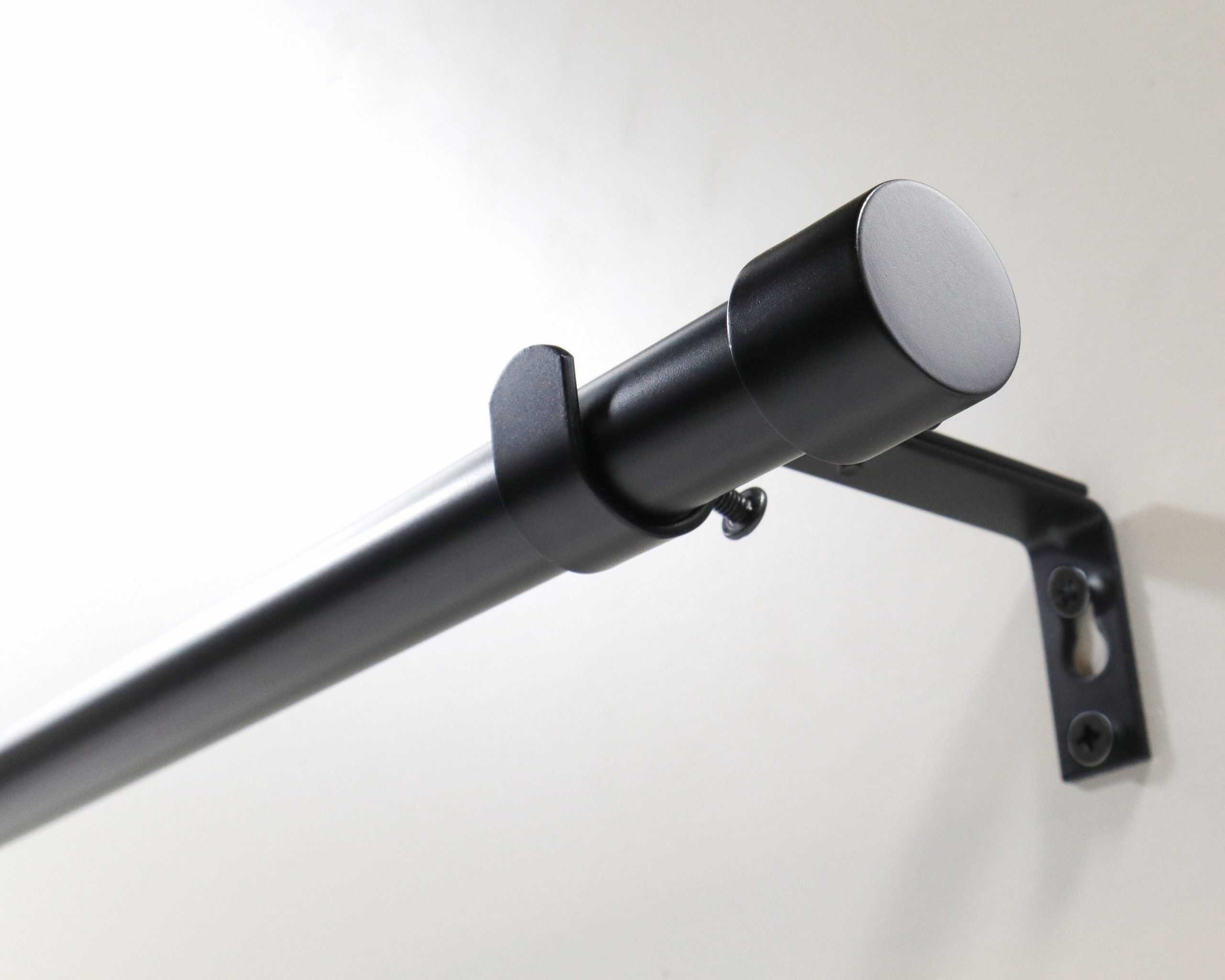 Deco-Raum Gardinenstange Flexa Stilgarnitur Set ausziehbar, Ø 19 mm, 1-läufig, ausziehbar, Wandmontage, verschraubt, Metall, perfekt für Dekoschals Gardinen