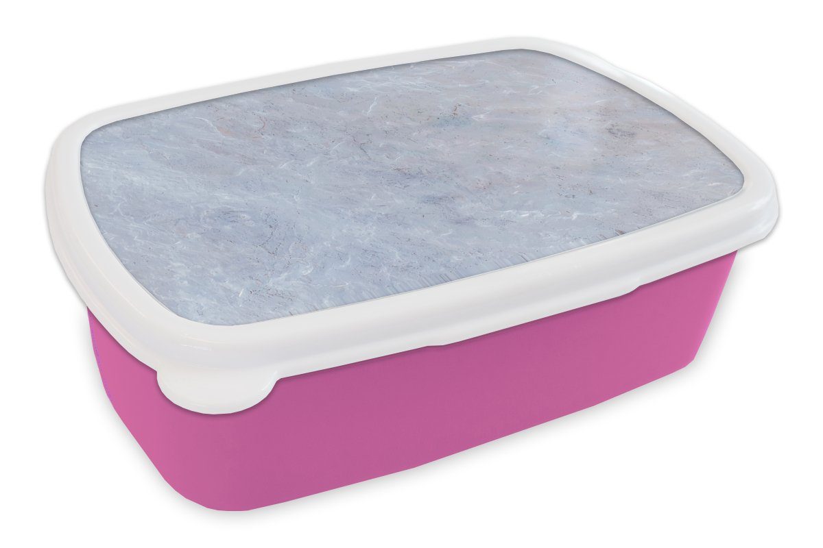 MuchoWow Industriell Brotdose - - Snackbox, für Textur Retro, Beton Lunchbox Erwachsene, rosa Kunststoff, Mädchen, - Kunststoff (2-tlg), Kinder, Brotbox
