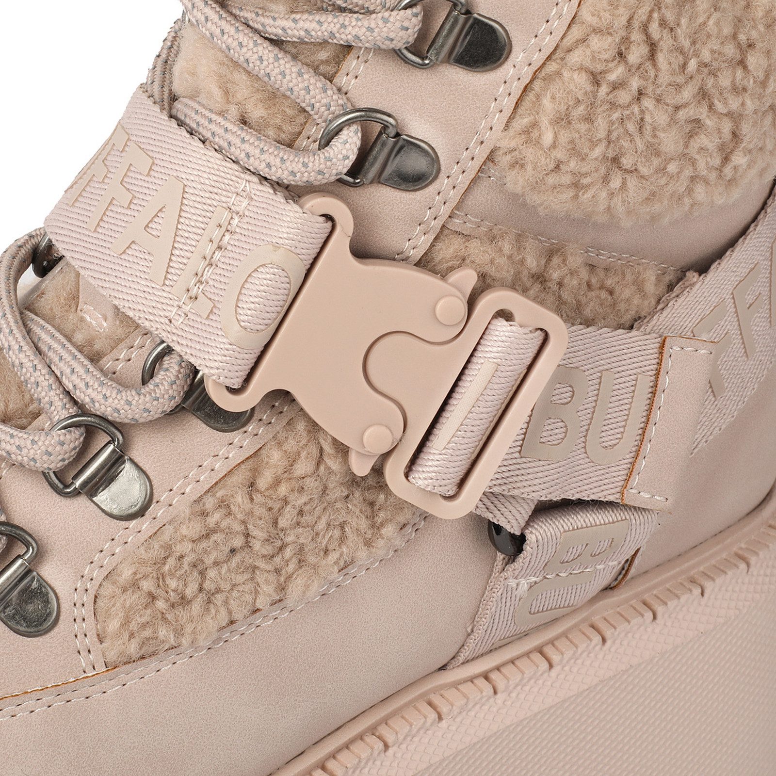 Buffalo Winterboots Plateauboots, Steifelette, Schnürboots mit Fellimitat