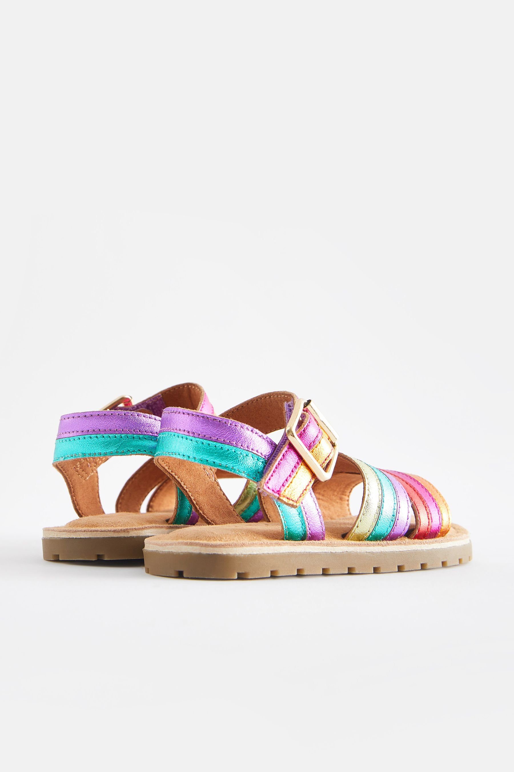 Next Sandalen mit Lederstreifen – weite günstig online kaufen