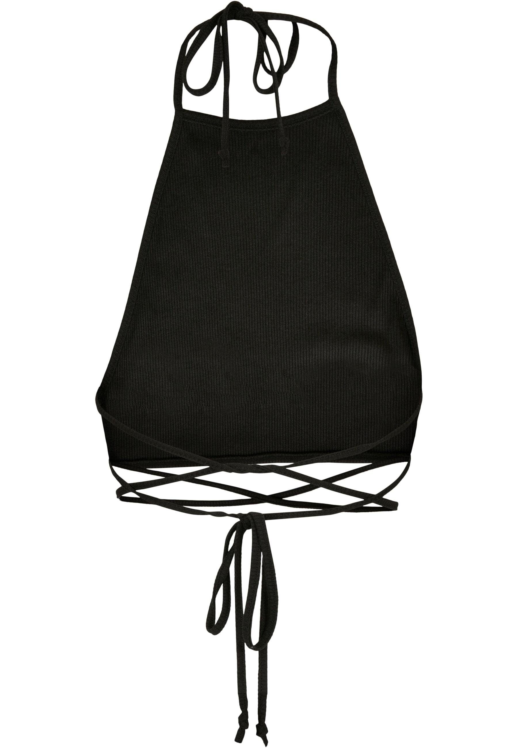 URBAN CLASSICS Muskelshirt Urban Classics Damen Ladies Rib Trapeze Cropped günstig online kaufen