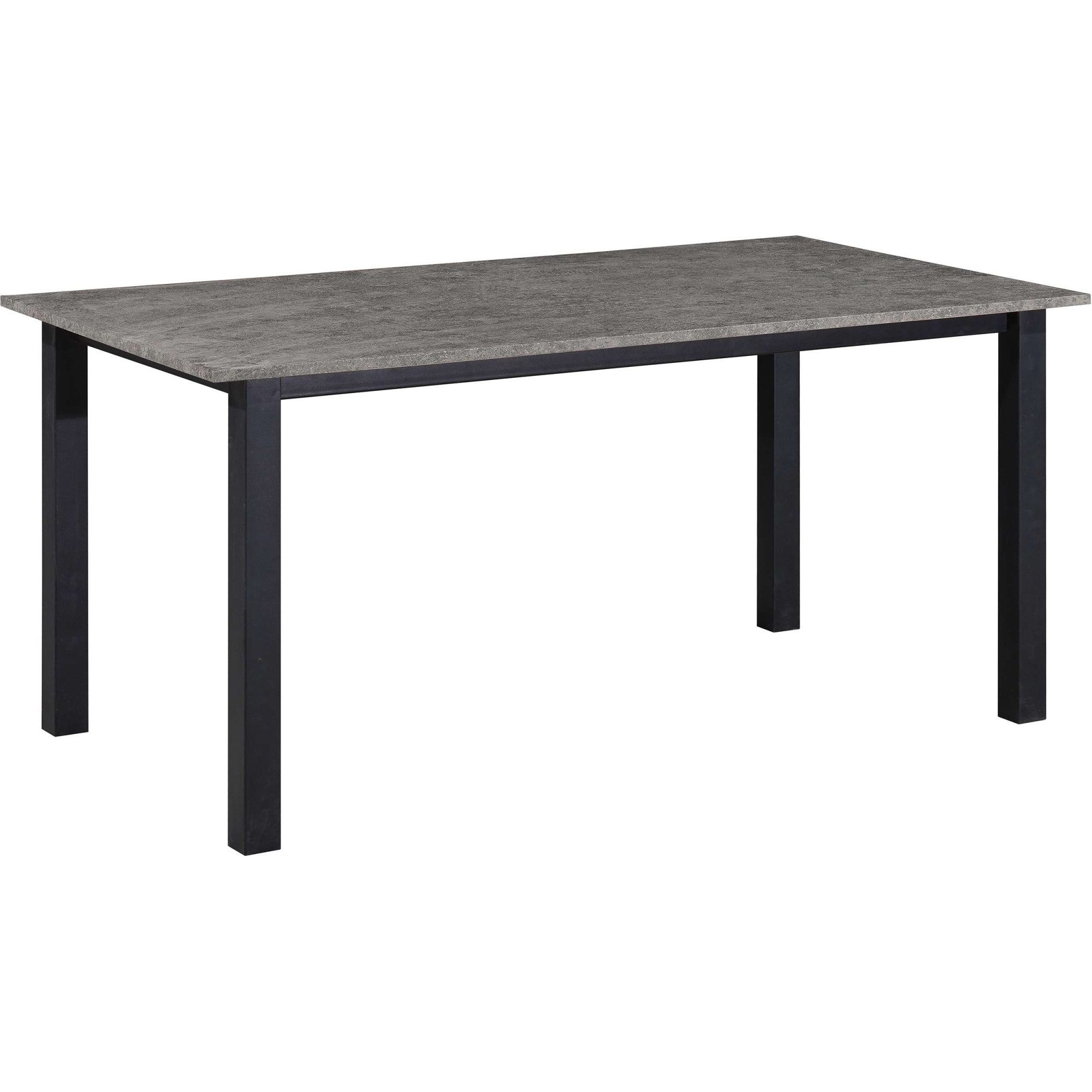 OTTO home Esstisch Babetta, schwarzes pulverbeschichtetes Metallgestell, verschiedene Breiten
