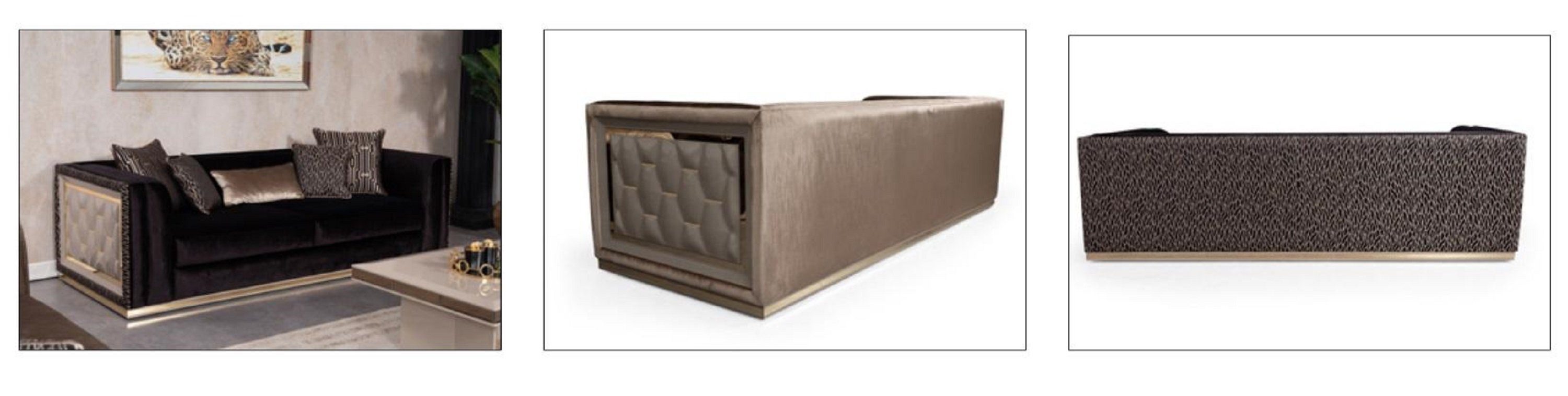 JVmoebel Sofa Sitzer Holz 3 Stil Couch Sofa Sofas möbel italienischer Couch