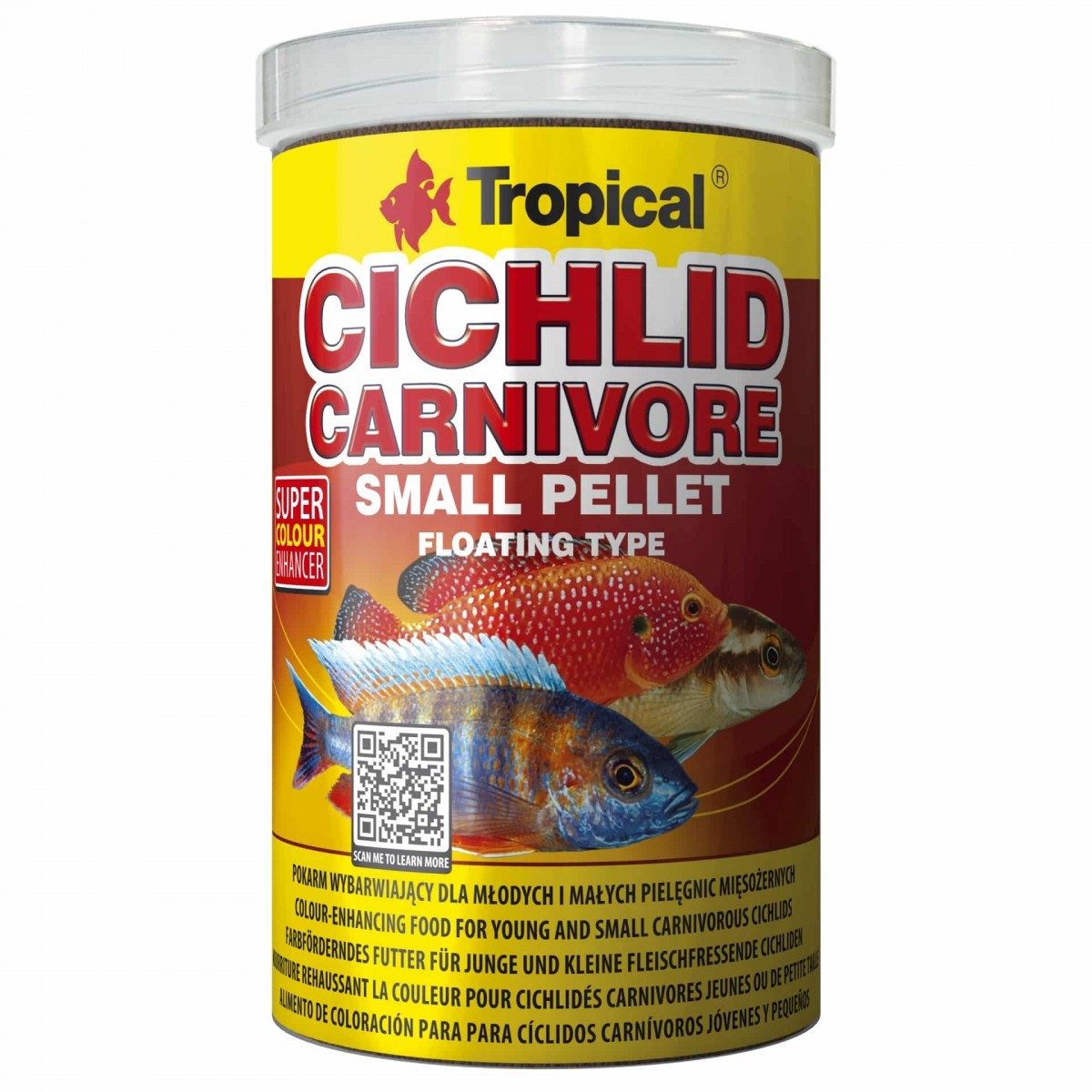 Tropical Cichlid CARNIVORE Pellet S, für: Buntbarsche